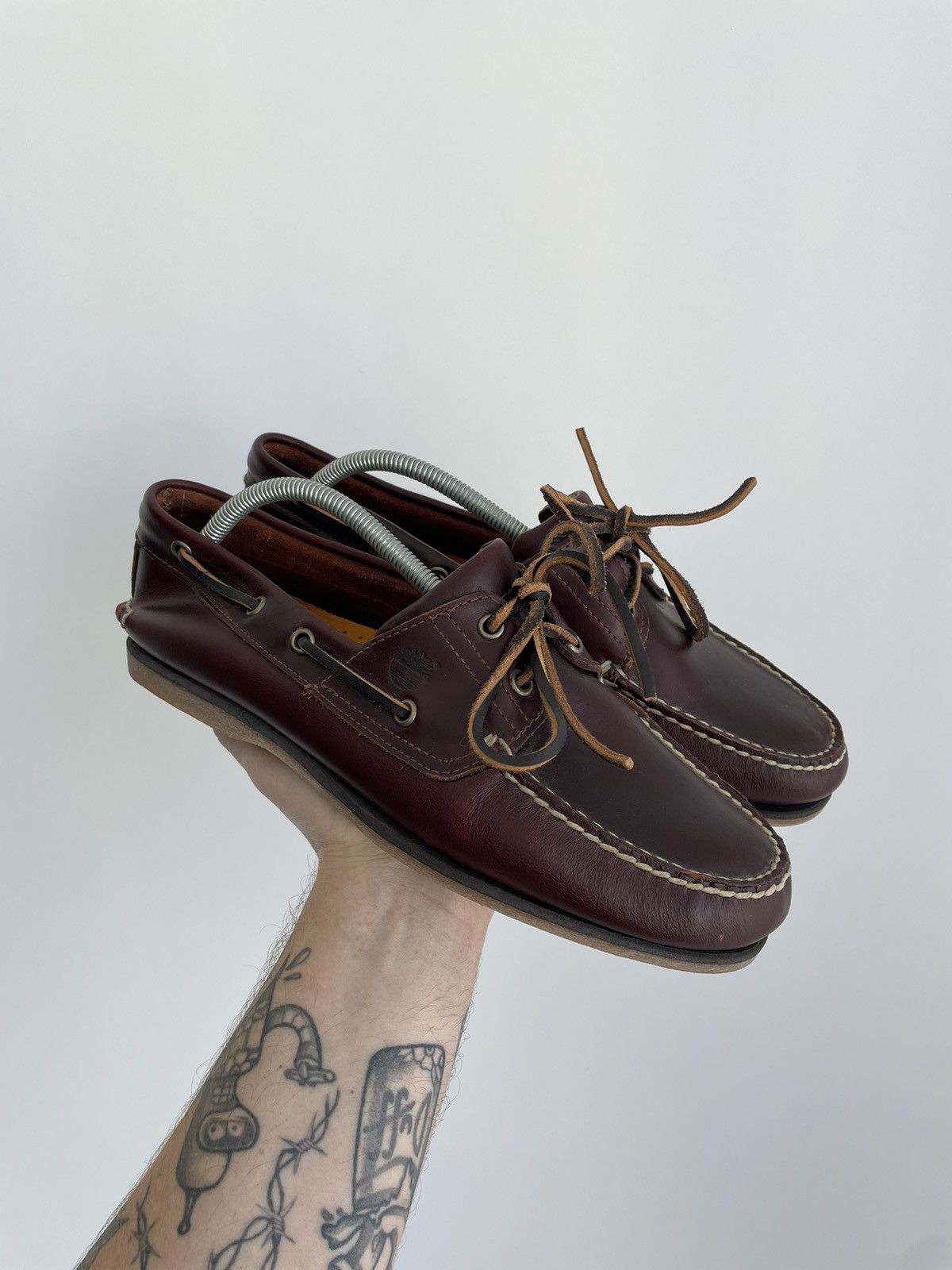 Leather Timberland Classic Boat Leather Shoes Size US 10.5 / EU 43-44 - 2 Thumbnail