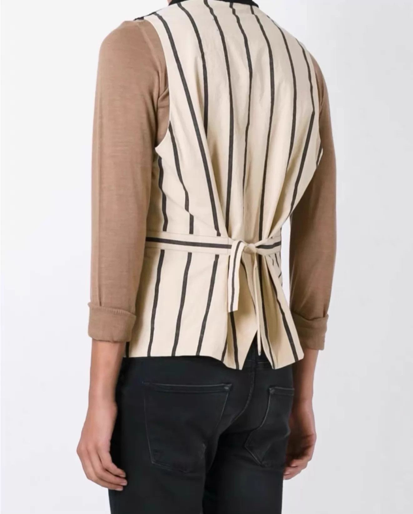 Uma Wang UMA WANG Men's Double-Breasted Shawl Collar Wool Vest Size US S / EU 44-46 / 1 - 5 Thumbnail