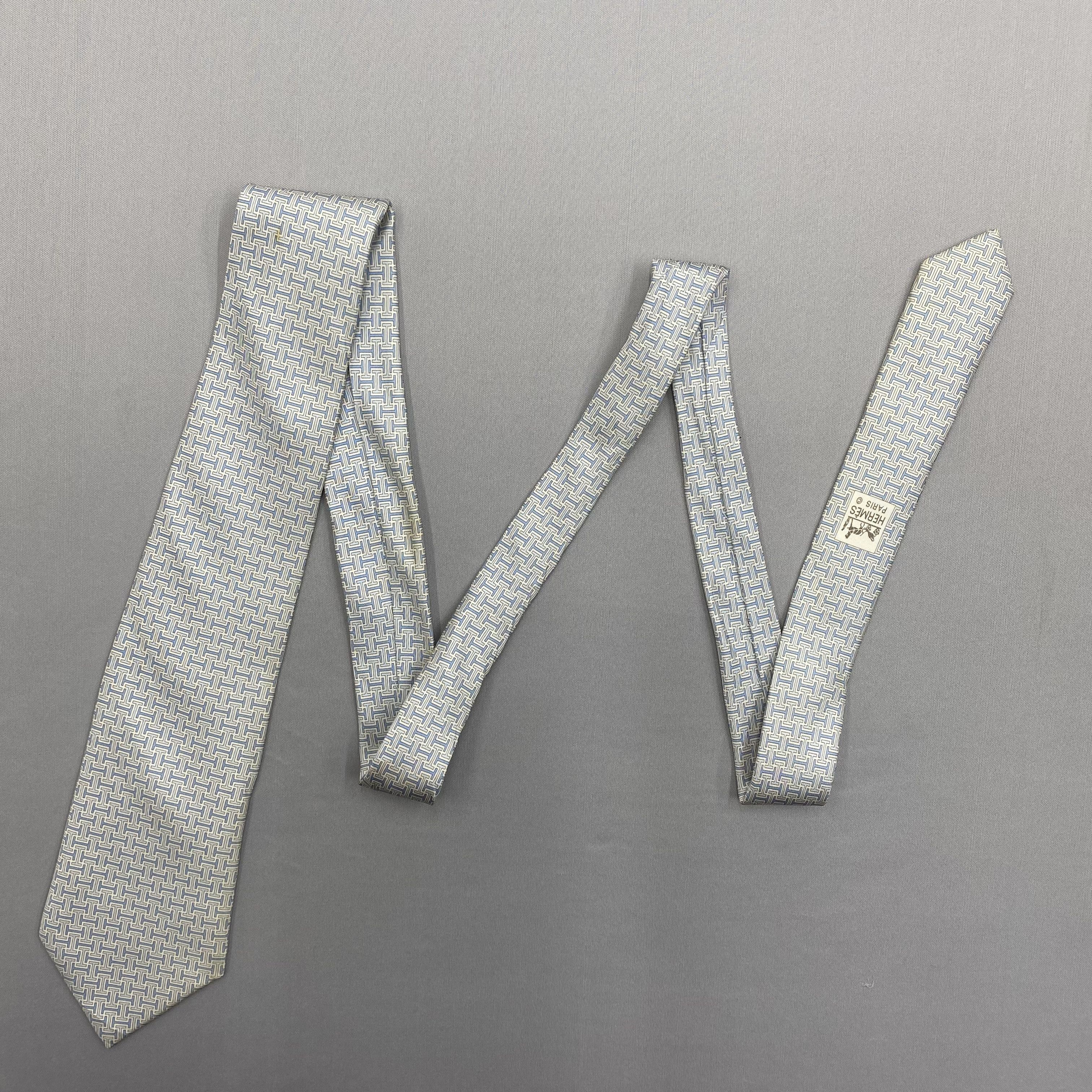 Hermes Vintage Hermes SILK Necktie Cravate Pure Silk Neck Tie Size ONE SIZE - 5 Thumbnail