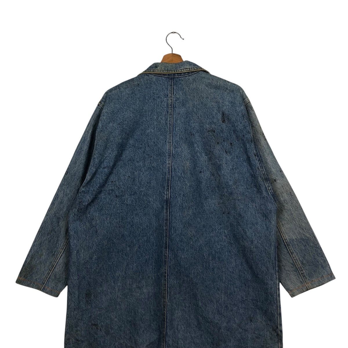 Japanese Brand 📌Vintage Denim Long Jacket Biker Sunbelt Made in Usa Size US M / EU 48-50 / 2 - 11 Thumbnail