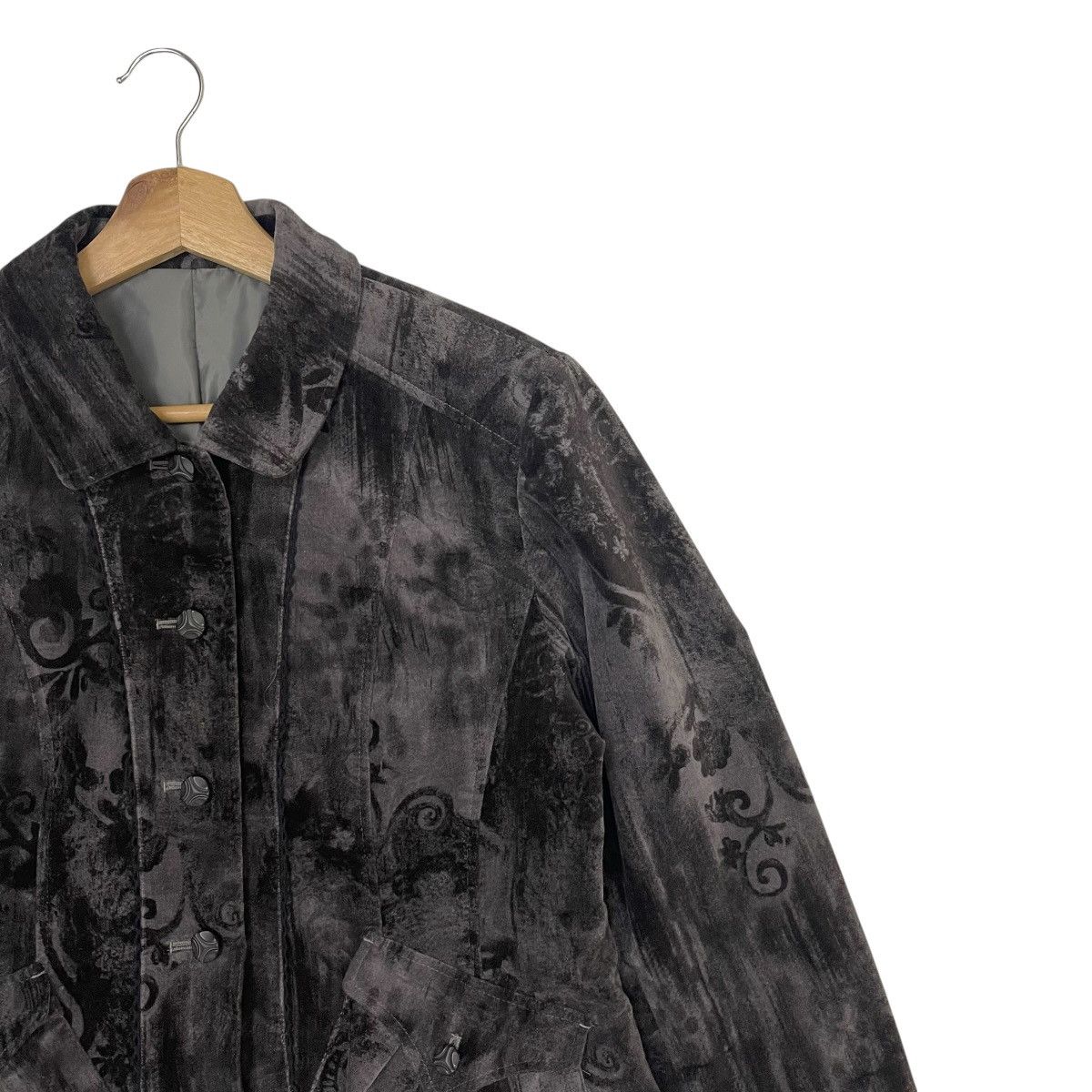 Art Comes First Vintage Floral Motive Wool Crop Jacket Size M / US 6-8 / IT 42-44 - 5 Thumbnail