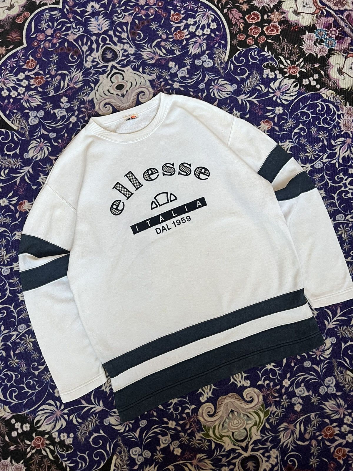 90s Ellesse Perugia Italia Vintage Sweatshirt Casual Style