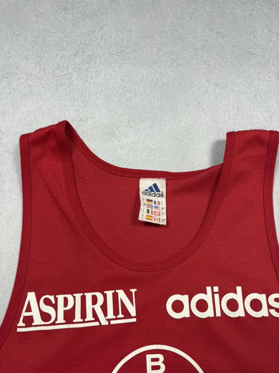 Adidas 90s Adidas TSV Bayer 04 Leverkusen Running Vintage Tank Top Size US L / EU 52-54 / 3 - 7 Thumbnail
