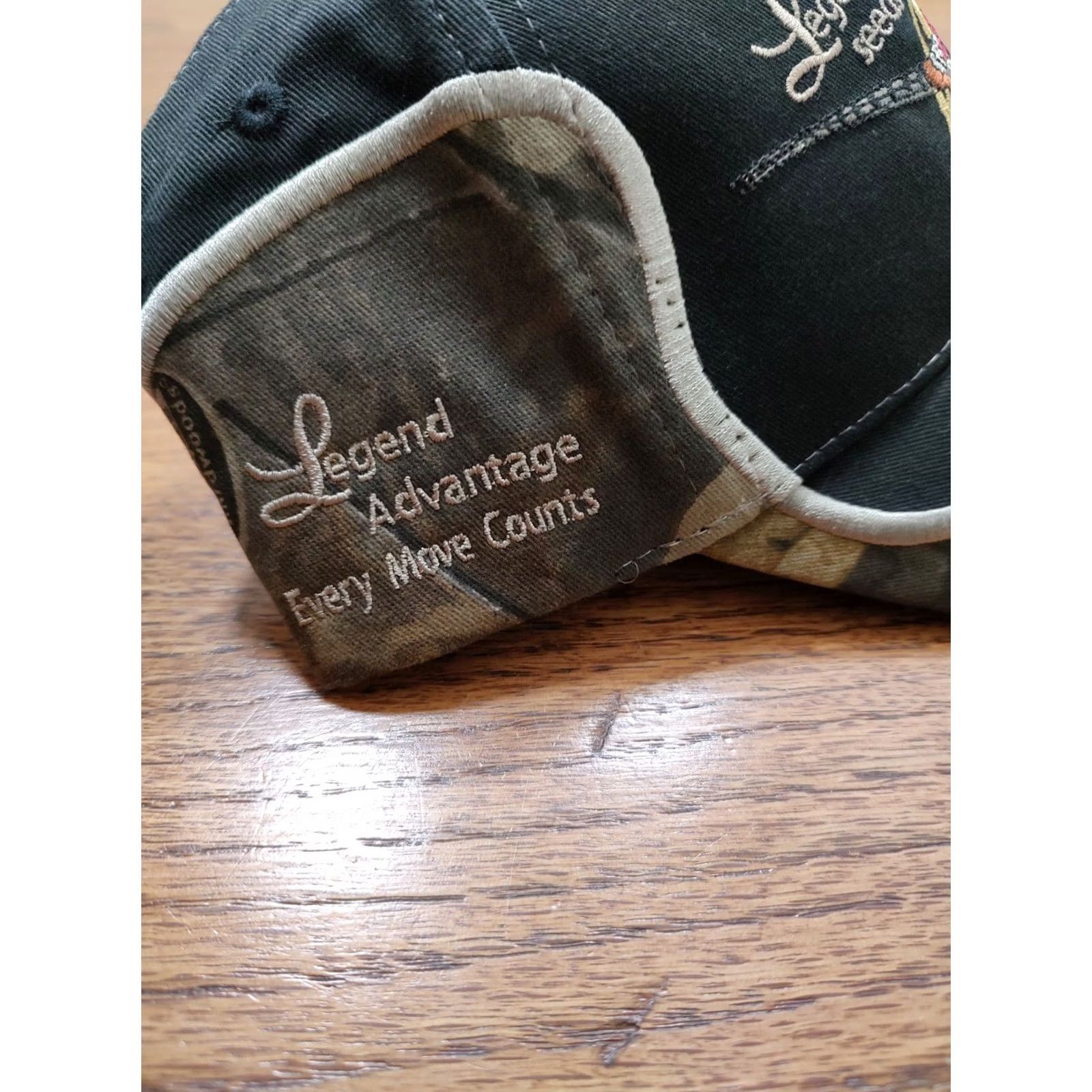 Vintage VINTAGE Outdoor Cap Legend Seeds Pheasant Hat Cap Strap Back Black Camo Baseball Cap One Size Hunting Mens Size ONE SIZE - 2 Thumbnail