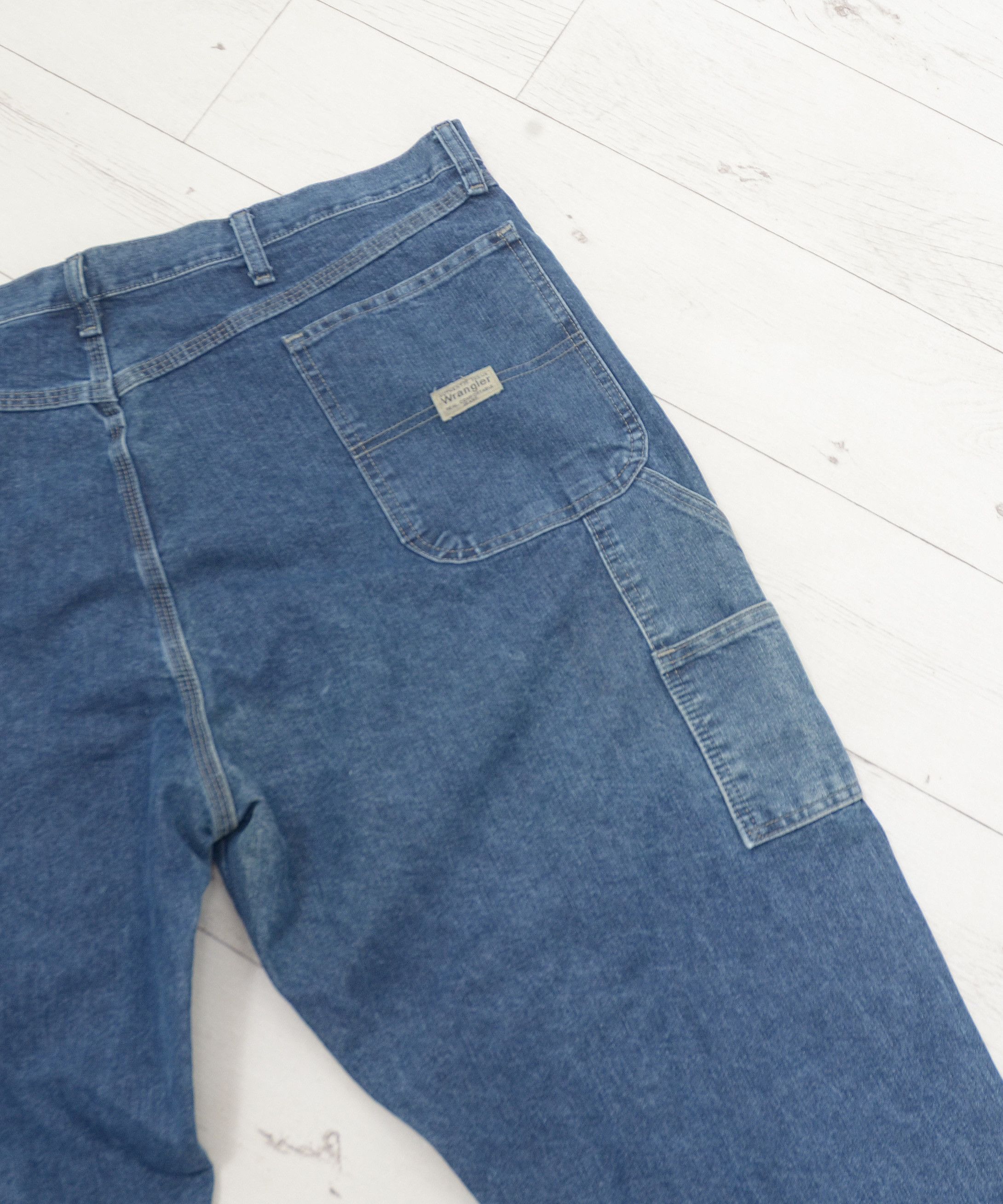 Rap Tees × Vintage × Wrangler Vintage Wrangler Carpenter Jeans Rap Pants Big size 44 Size US 44 / EU 60 - 6 Thumbnail