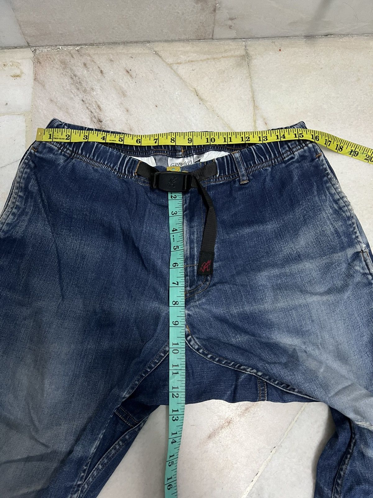 Gramicci × Japanese Brand GRAMICCI DISTRESSED JEANS Size US 31 - 10 Thumbnail