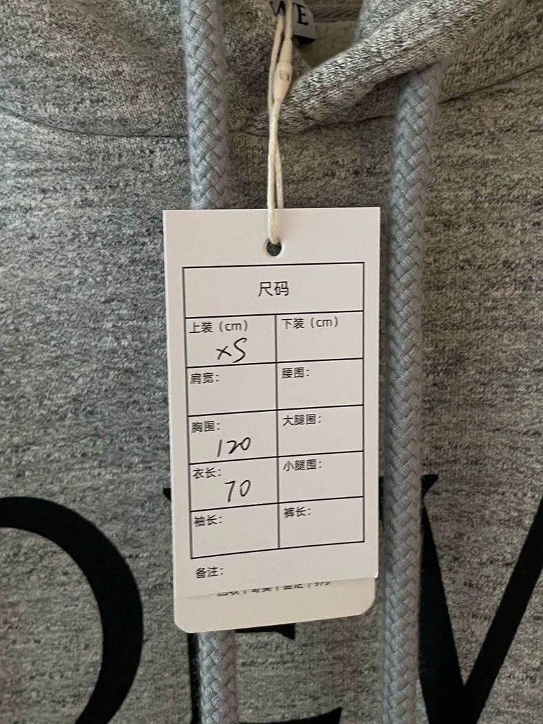 Loewe LOEWE Carbon gray letter logo hoodie Size XS / US 0-2 / IT 36-38 - 9 Thumbnail