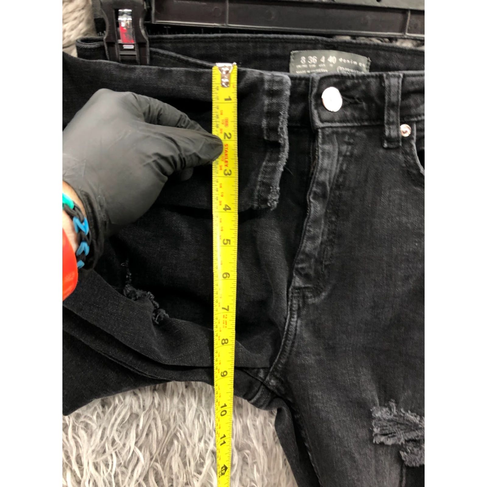 Denim & Co. VINTAGE Denim & Co Jeans Size 4 Womens Dark Wash Black Primark Cares Skinny Size 27" / US 4 / IT 40 - 4 Thumbnail