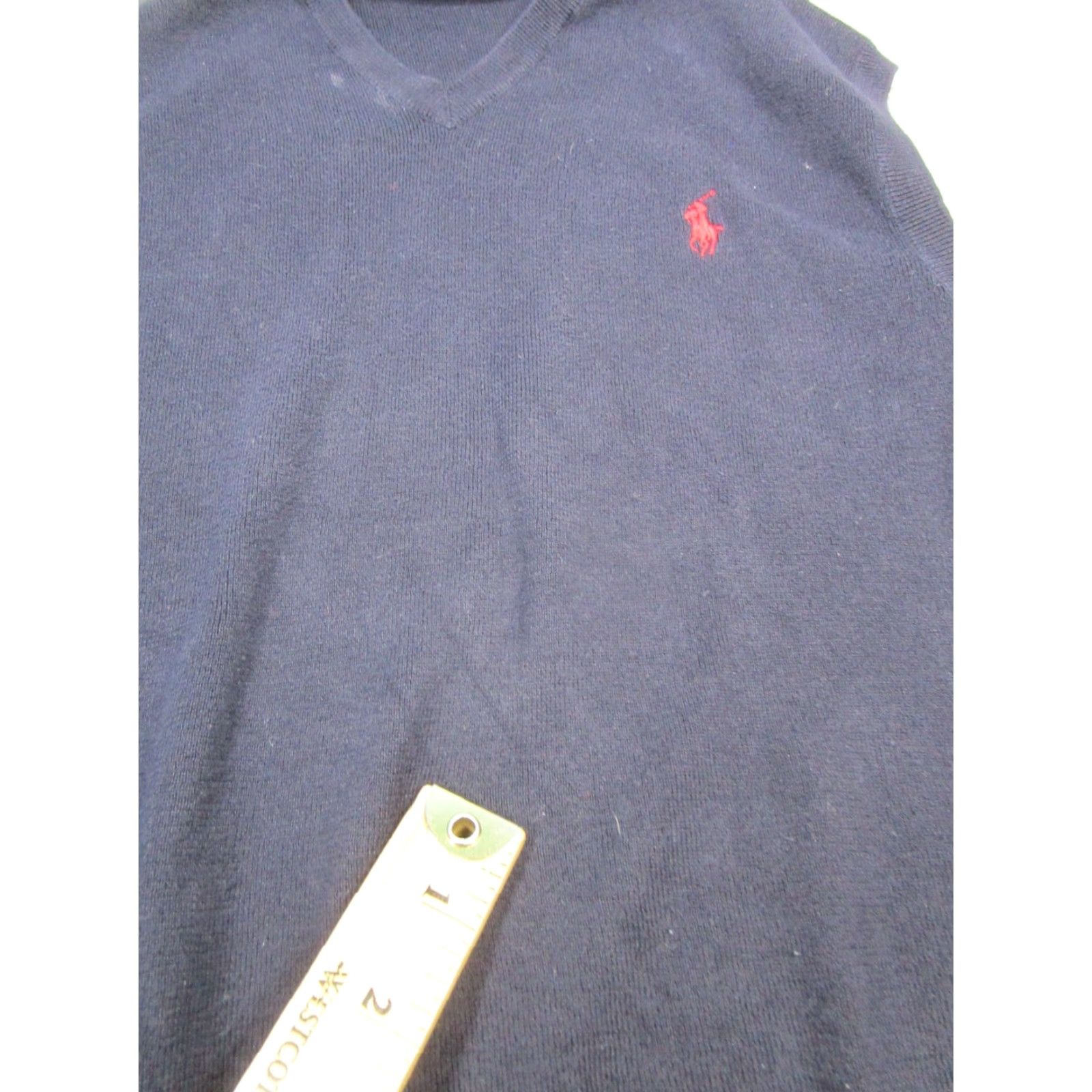 Polo Ralph Lauren VINTAGE Polo Ralph Lauren Sweater Vest Women Small Blue Knit Sleeveless V-Neck Casual Size S / US 4 / IT 40 - 5 Thumbnail