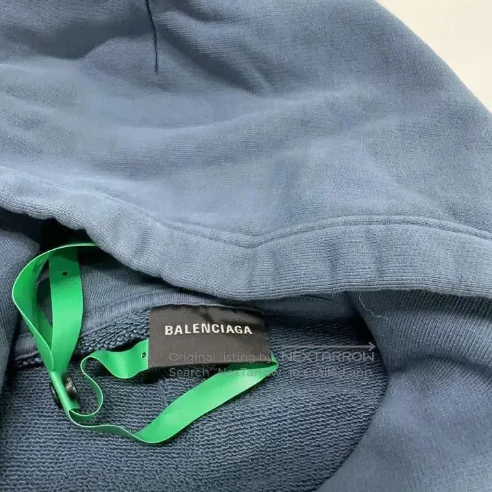 Balenciaga Balenciaga SS23 Blue Logo Embroidered Hoodie. Size US S / EU 44-46 / 1 - 2 Thumbnail