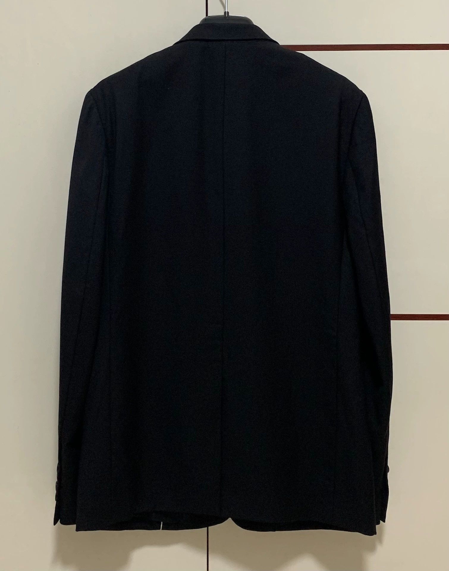 Dior Dior Homme 14fw 3 White Lines Black Wool Suit Jacket Size 44R - 2 Thumbnail