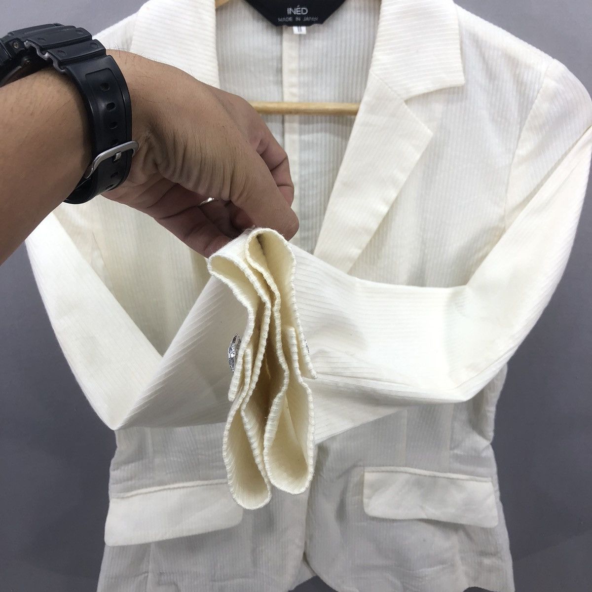 Yohji Yamamoto Inéd 1 Button Blazer Jacket Size XS / US 0-2 / IT 36-38 - 7 Thumbnail