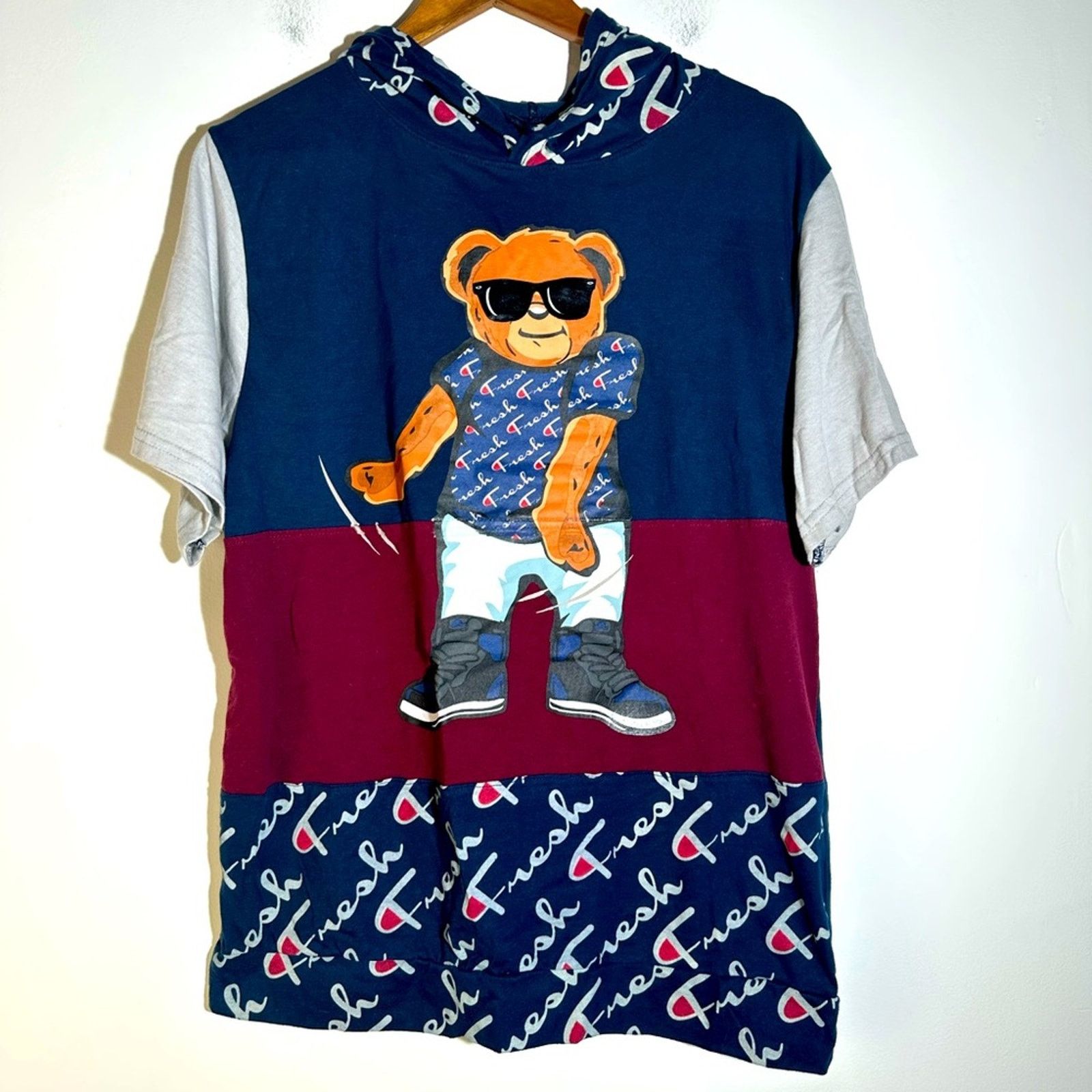 VIBE Vibes Fresh Bear Hooded Top Size US L / EU 52-54 / 3 - 2 Thumbnail