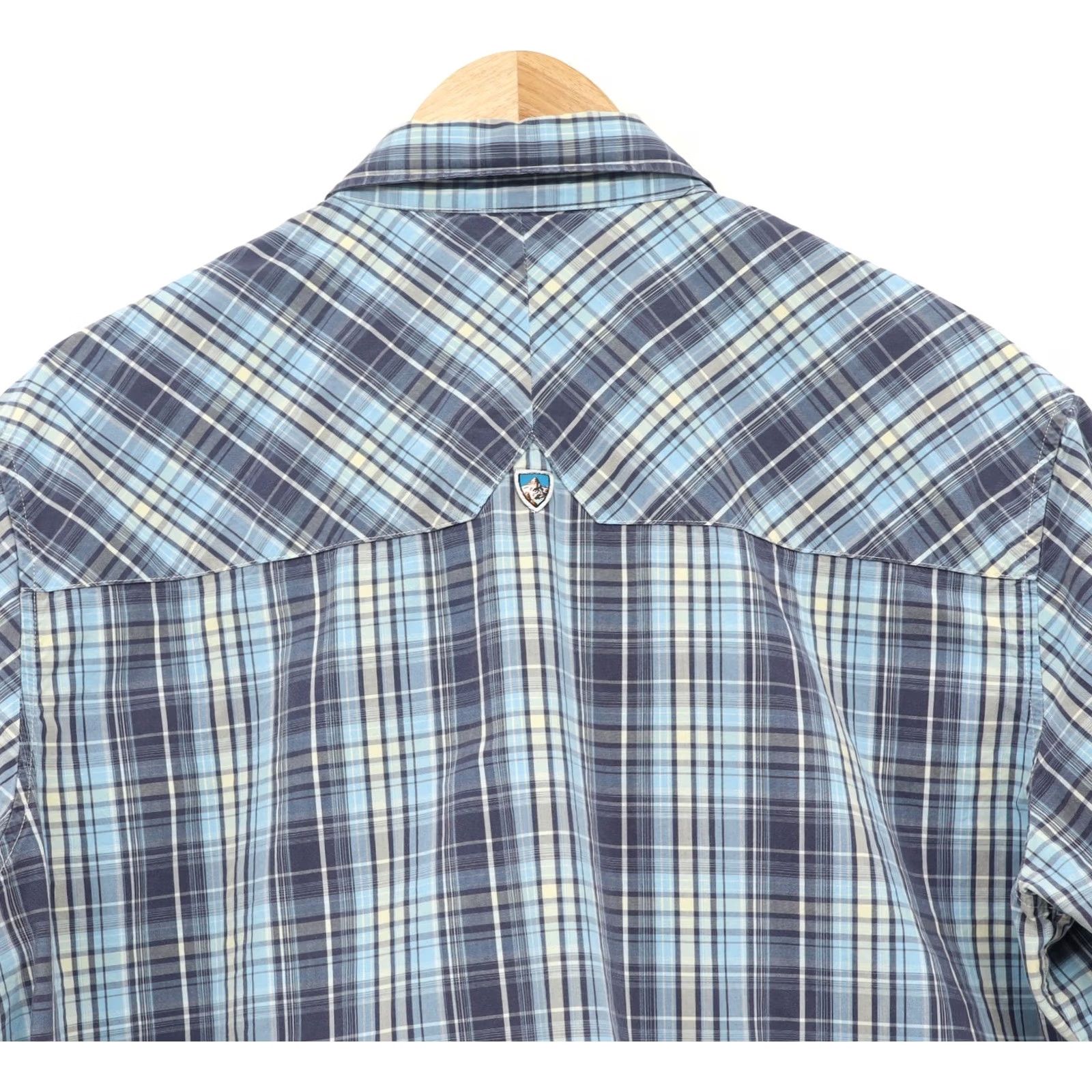 Vintage Kuhl Shirt Button-Up Plaid Blue Cotton Tencel Regular Size L Men’s Casual Outdoor Size US L / EU 52-54 / 3 - 4 Thumbnail