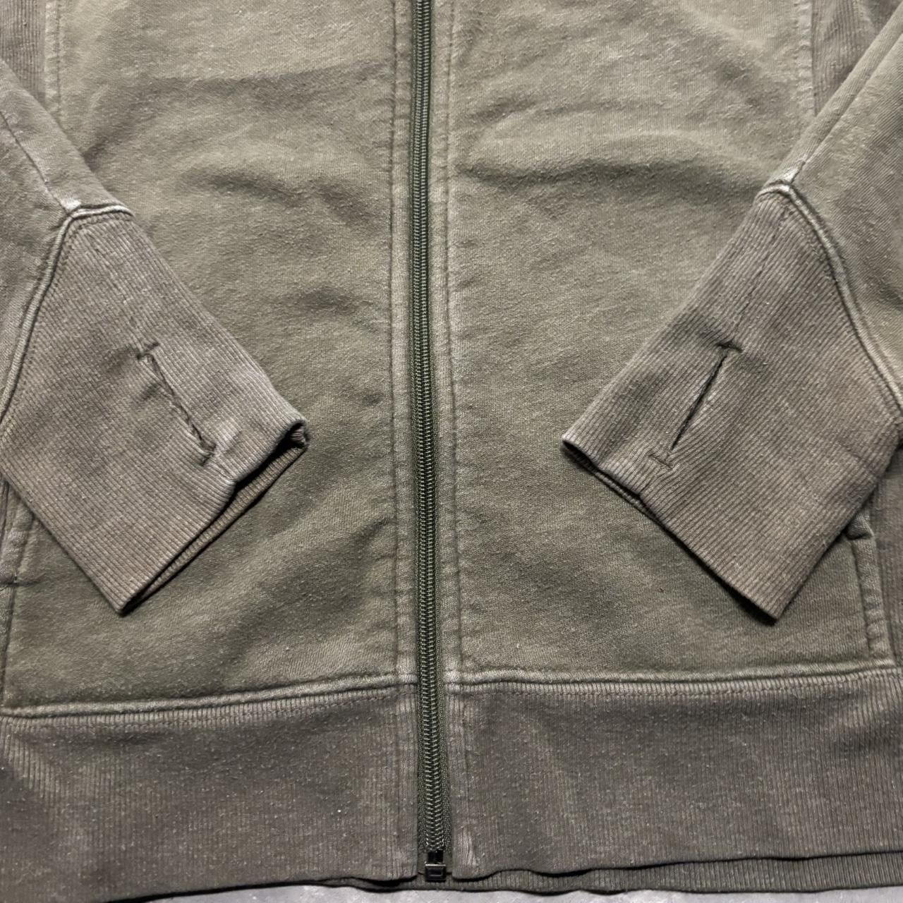 Japanese Brand × Vintage Crazy Vintage Y2K/2000s Moss Green Blank Essential Zip Up Hoodie! Size L / US 10 / IT 46 - 5 Thumbnail