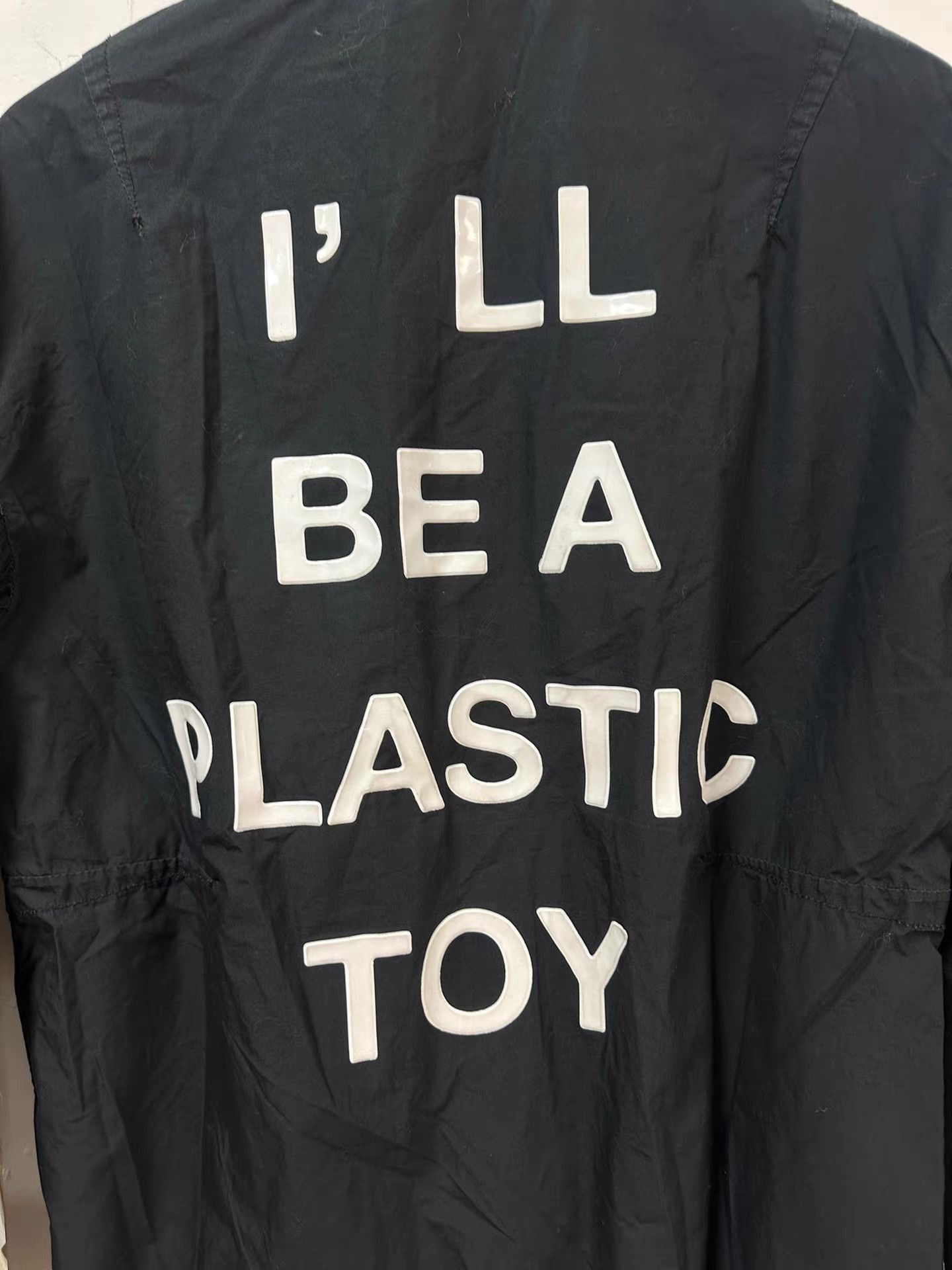 Undercover Black er Jacket with 'I'll Be A Plastic Toy' Print Size US L / EU 52-54 / 3 - 7 Thumbnail