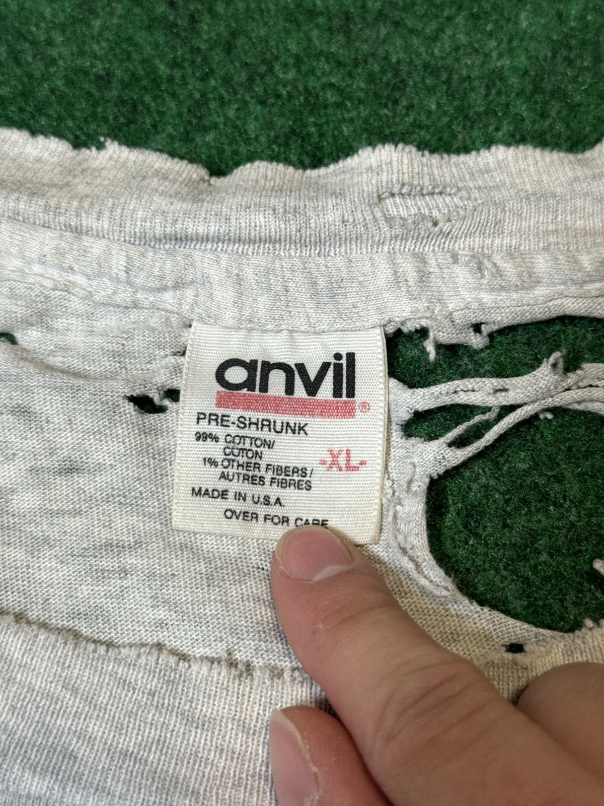 Anvil × Band Tees × Vintage Vtg 90s The Offspring Hammer RARE Cutoff Distressed T Shirt Size US XL / EU 56 / 4 - 5 Thumbnail