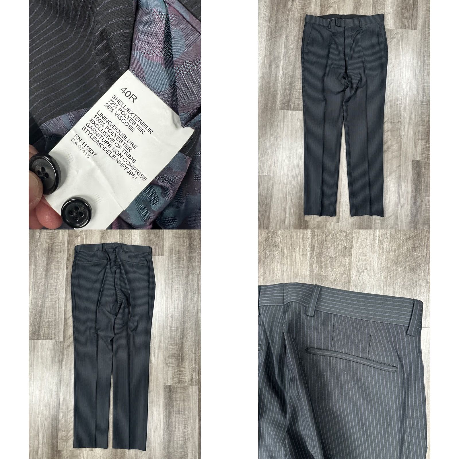 Avenue NHP Saks Fifth Avenue Pinstripe Athletic Performance Suit - 40R SHIRT? (Note: This is a formatting mistake. Provide corrected title.) Size 40R - 8 Thumbnail