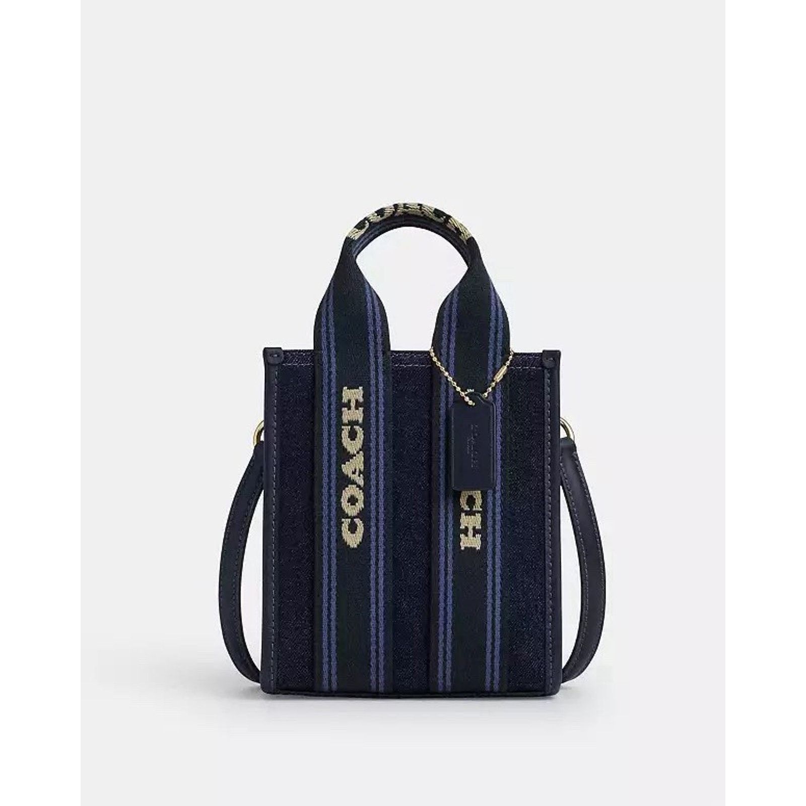 Coach NWT Coach Smith Mini Tote Bag CCL74 Dark Denim Size ONE SIZE - 9 Thumbnail