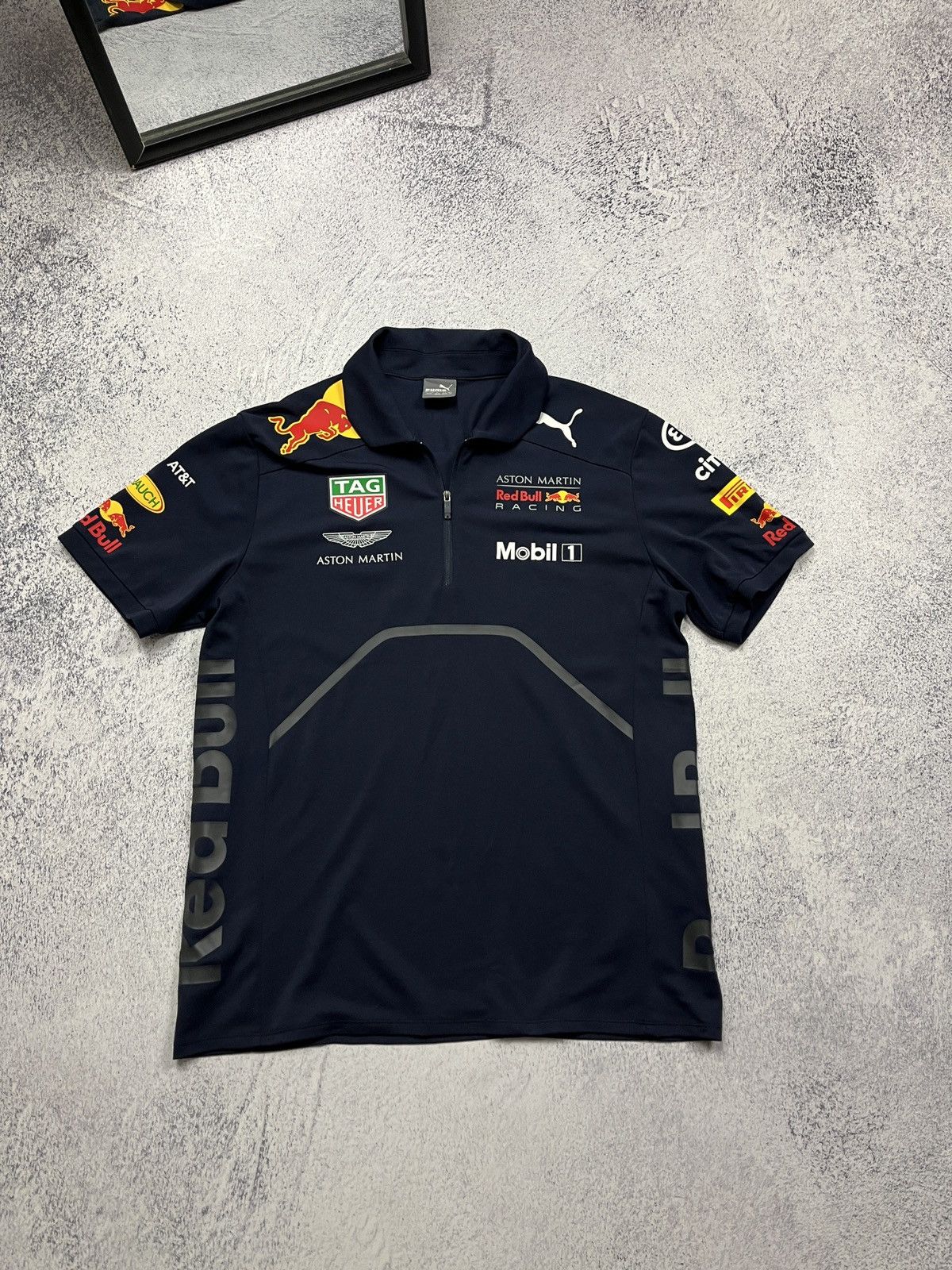Puma × Red Bull Puma Red Bull Aston Martin Formula 1 Racing Polo T-Shirt Size US M / EU 48-50 / 2 - 1 Thumbnail