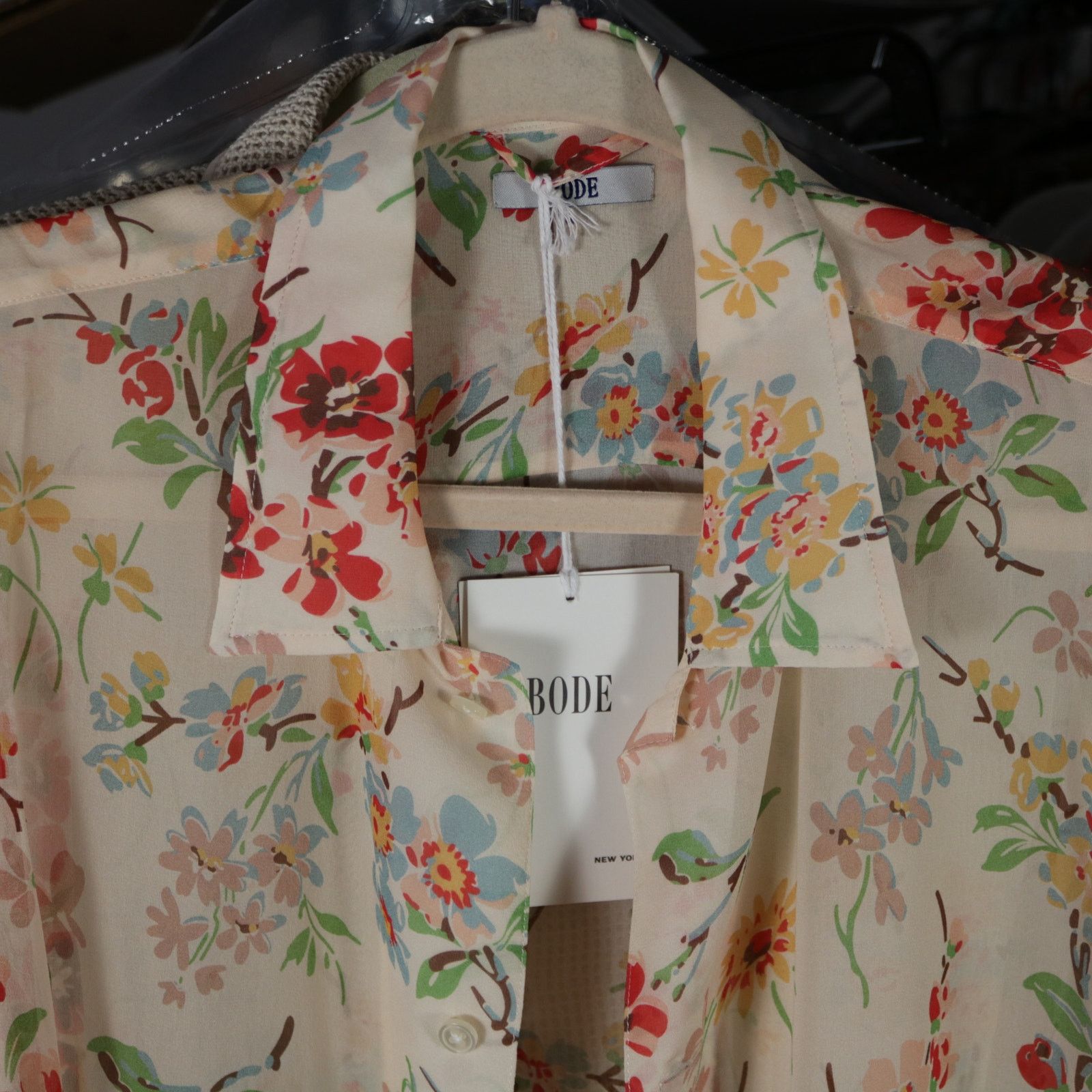 Bode Bode New York Flowering Crabapple Silk Shirt L / XL New Size US L / EU 52-54 / 3 - 2 Thumbnail