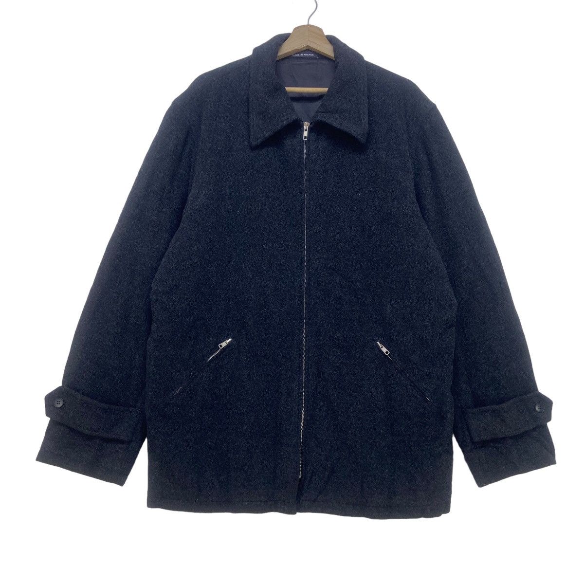 agnes b. Made in France Agnes B Homme Paris Wool Zipper Jacket Size US M / EU 48-50 / 2 - 2 Thumbnail