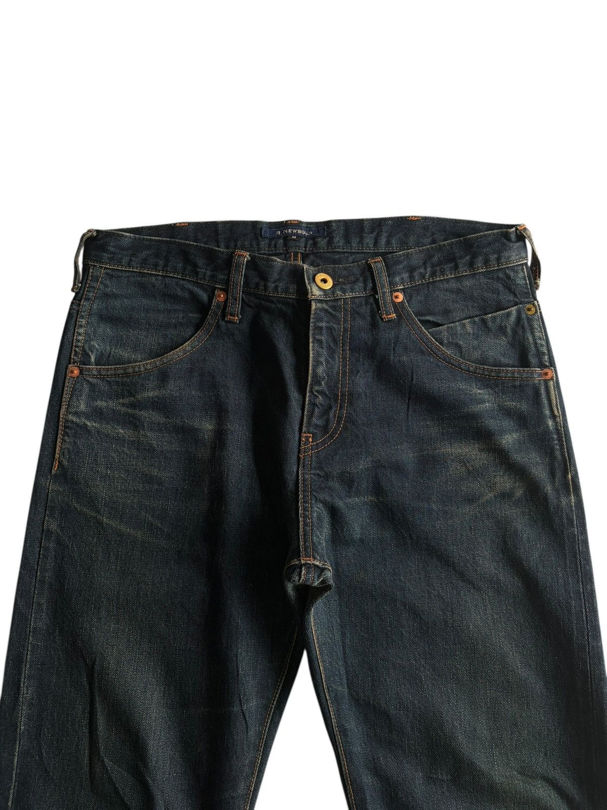 R.Newbold R.NEWBOLD SELVEDGE BUCKLE BACK JAPANESE DISTRESSED DENIM Size US 32 / EU 48 - 8 Thumbnail