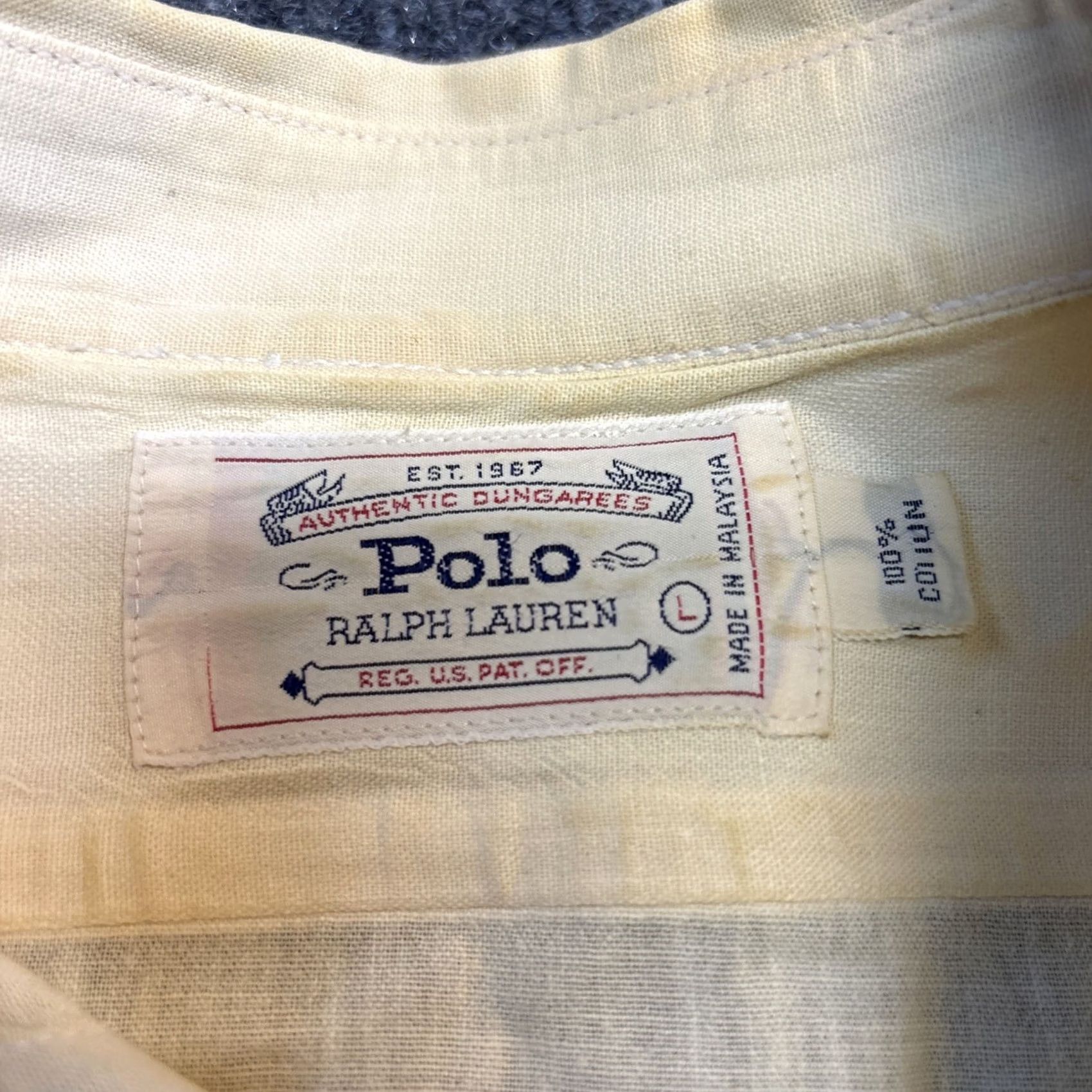 Polo Ralph Lauren Polo Ralph Lauren Shirt Mens Tan Blaire Cotton Long Sleeve Button-Down XL Size US XL / EU 56 / 4 - 5 Thumbnail