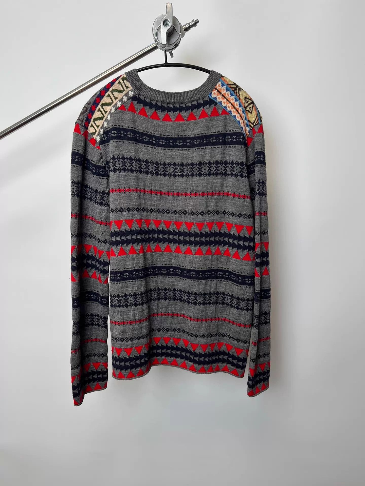 Comme des Garcons Comme des Garçons Christmas colorblocked wool knit sweater Size US M / EU 48-50 / 2 - 5 Thumbnail