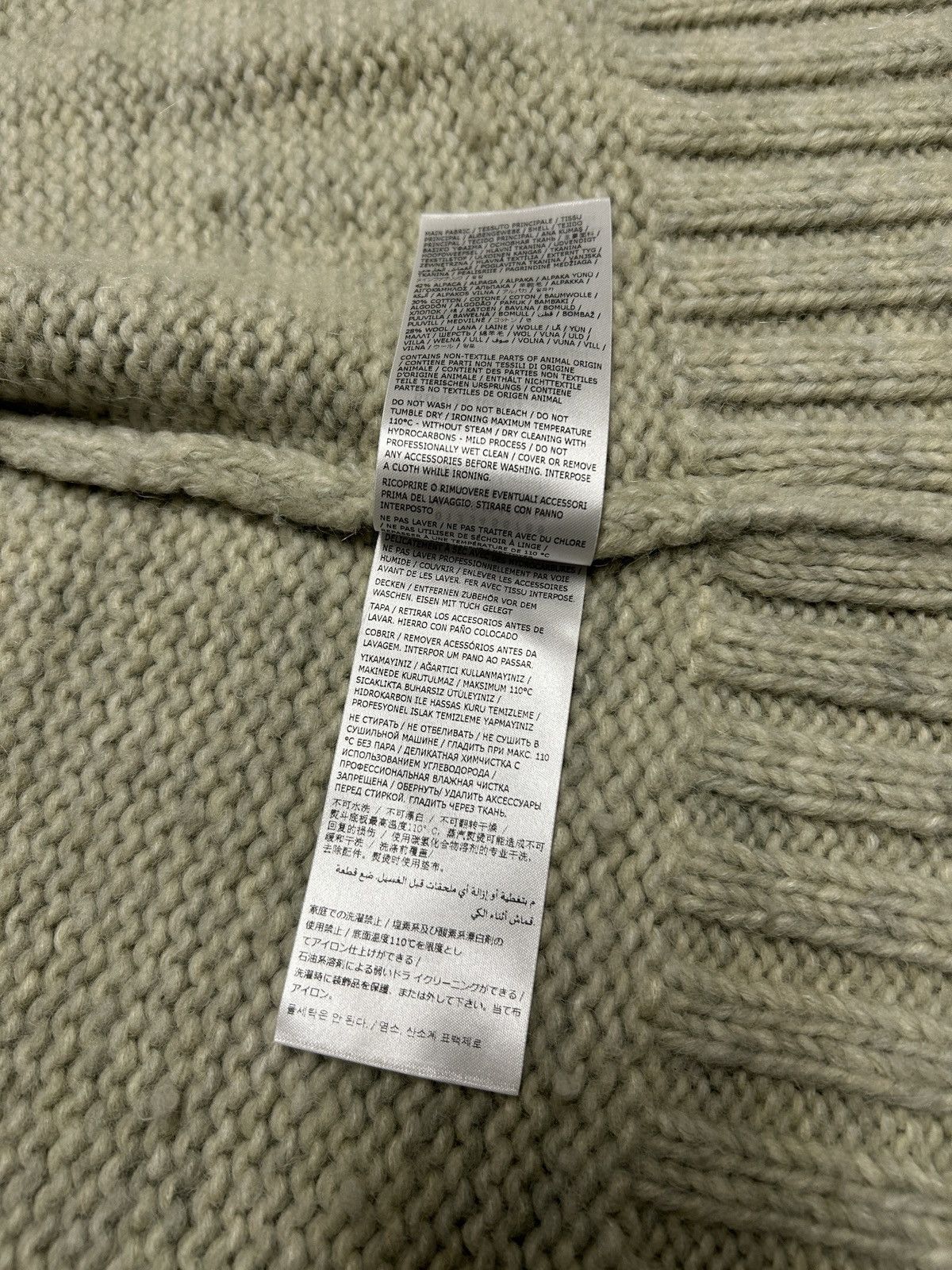 Maison Margiela SS2024 Painted Oversized Heavyweight Knit Cardigan Size US M / EU 48-50 / 2 - 10 Thumbnail