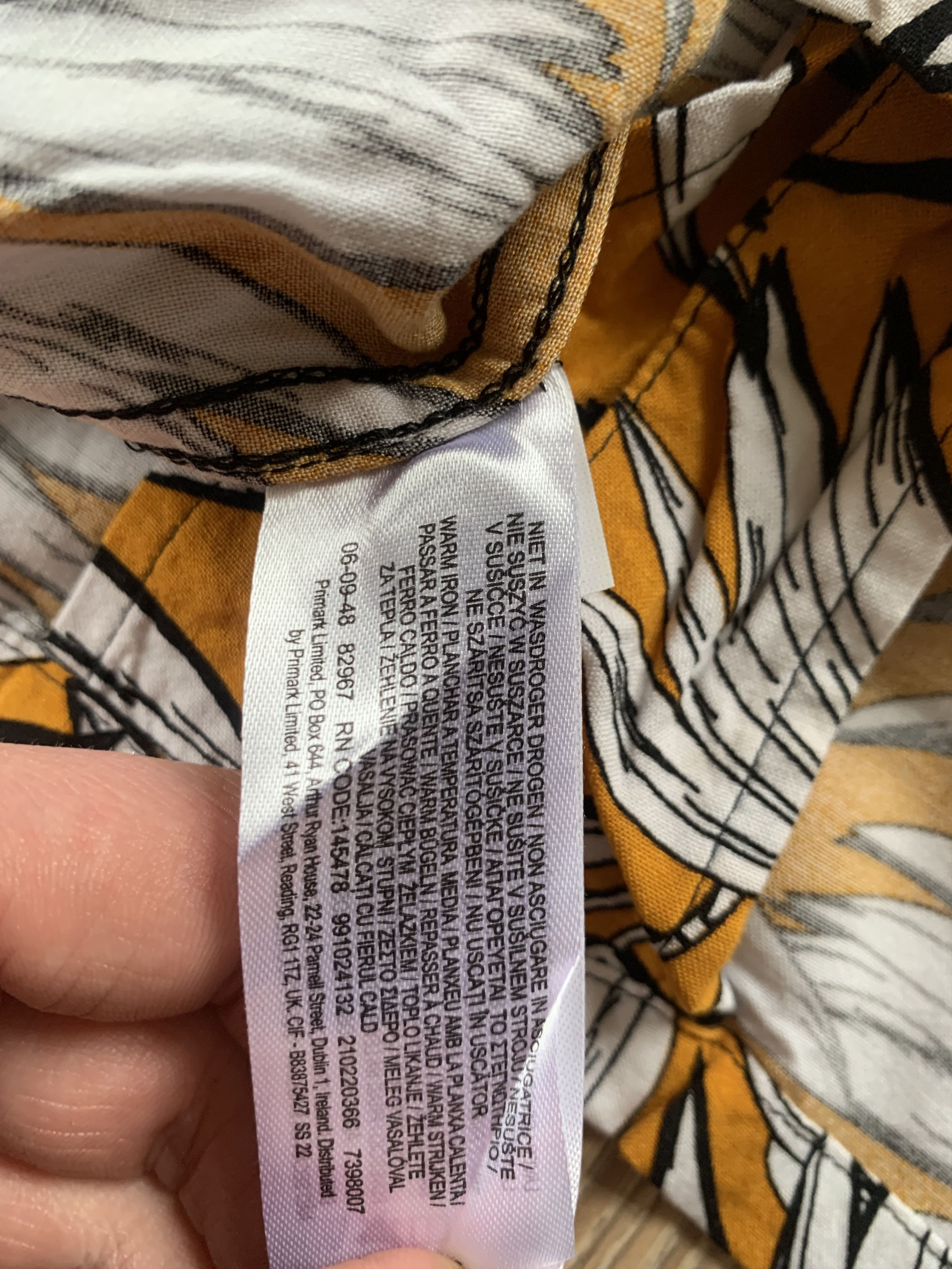 Primark Primark Regular Fit Printed Hawaiian Shirt Size US XXL / EU 58 / 5 - 6 Thumbnail