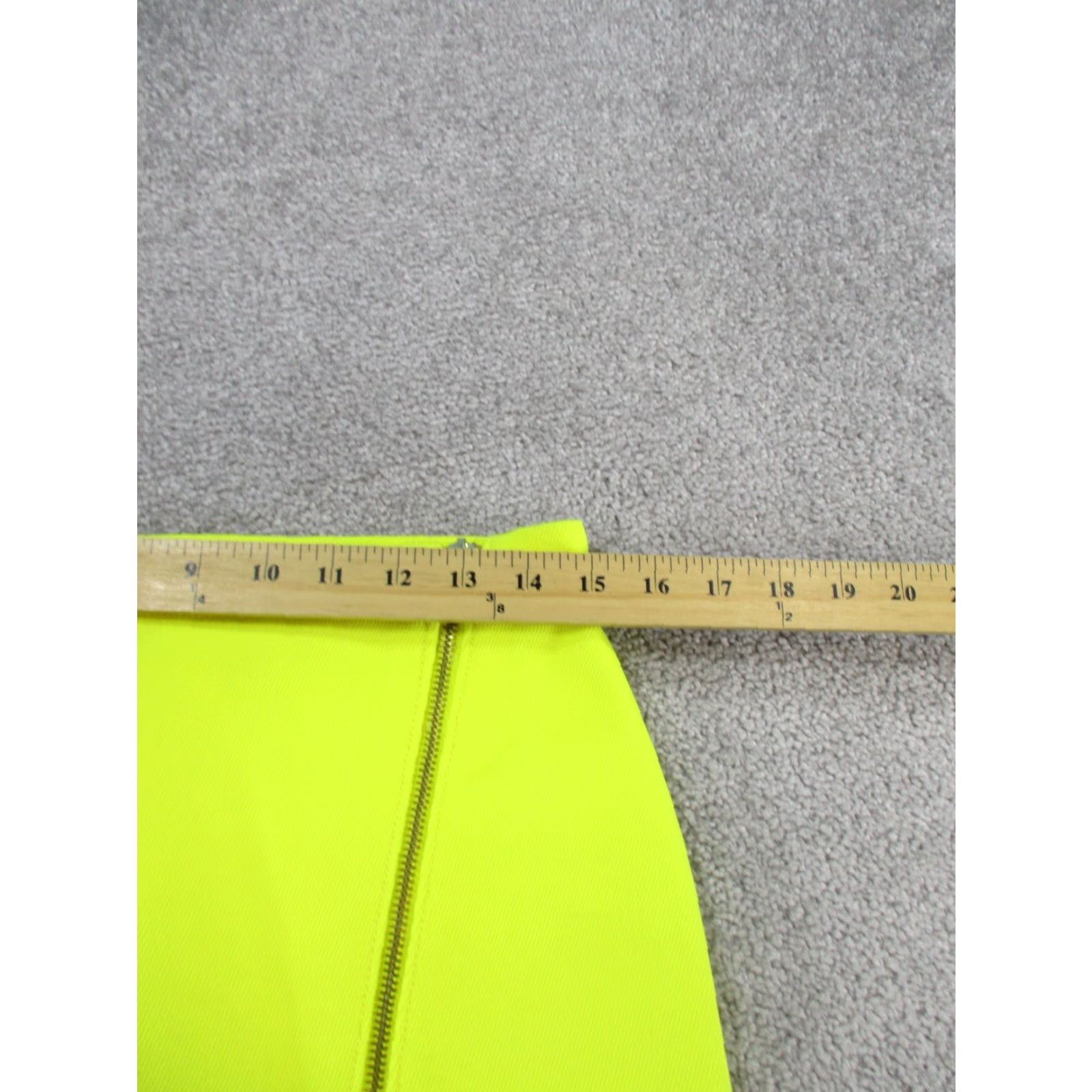 J.Crew VINTAGE J. Crew Pencil Skirt Womens 4 Yellow Full Front Zip Size 27" / US 4 / IT 40 - 5 Thumbnail