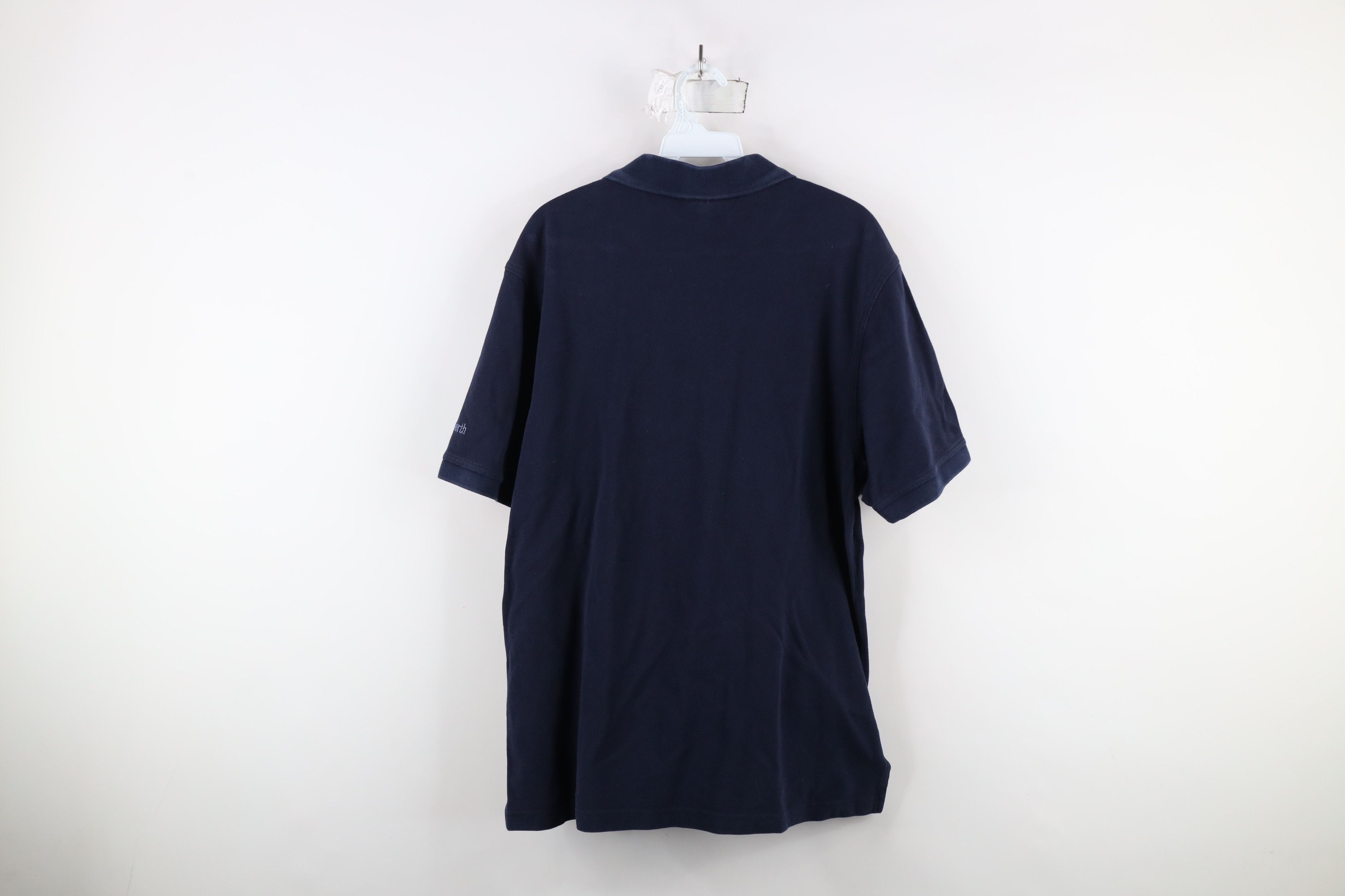 Vintage Vintage 90s Spell Out Notre Dame University Polo Shirt Blue Size US M / EU 48-50 / 2 - 11 Thumbnail