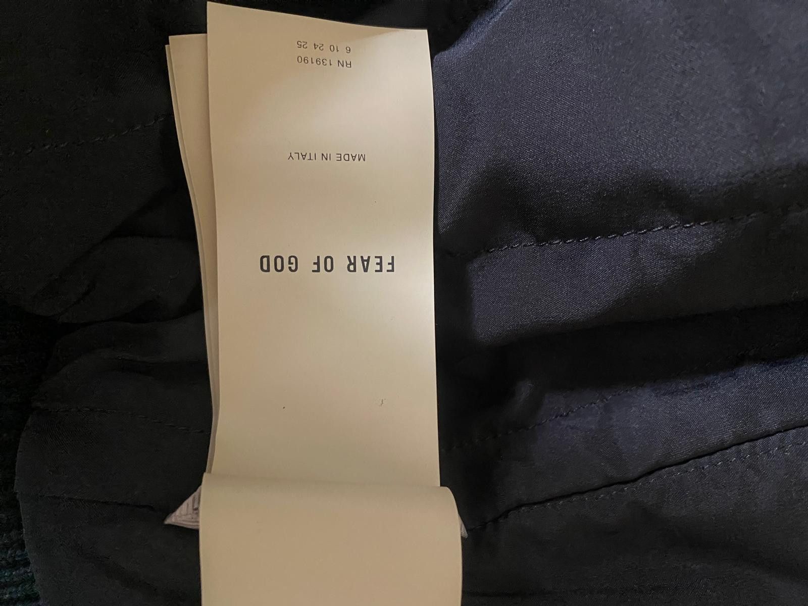Fear of God Leather Moto Stripe Bomber Jacket – NEW w/ Tags – Authentic Size US M / EU 48-50 / 2 - 8 Thumbnail