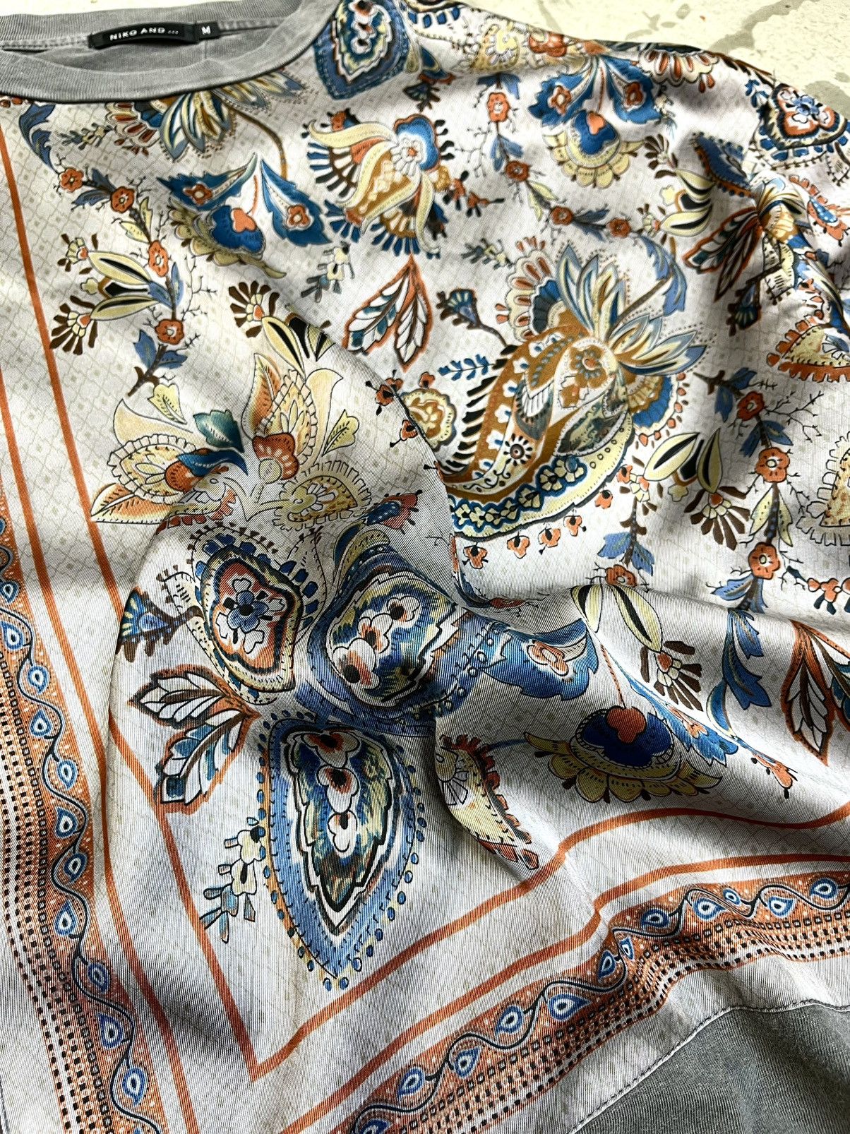 If Six Was Nine × Japanese Brand × Le Grande Bleu (L.G.B.) Niko and… long sleeve shirts bandana patchwork Size US L / EU 52-54 / 3 - 5 Thumbnail