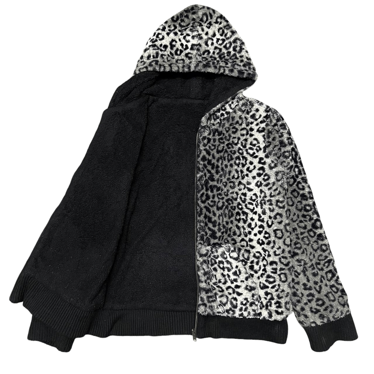 Japanese Brand Vintage Sorridere Leopard Reversible Hooded Jacket Size US L / EU 52-54 / 3 - 1 Thumbnail
