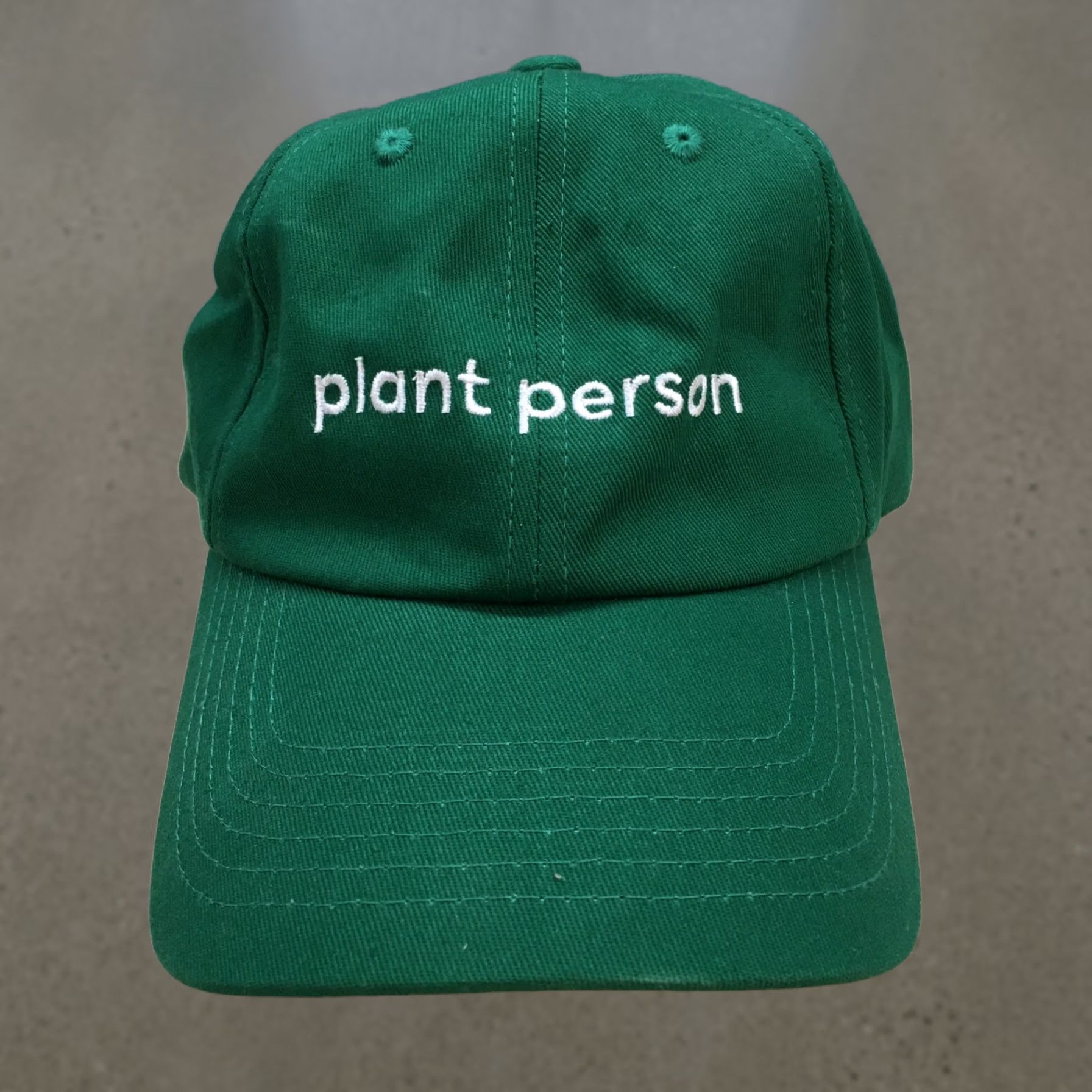 Vintage Weld MFG Plant People Baseball Cap Mens Green One Size Curve Bill Organic Cotton Size ONE SIZE - 1 Thumbnail