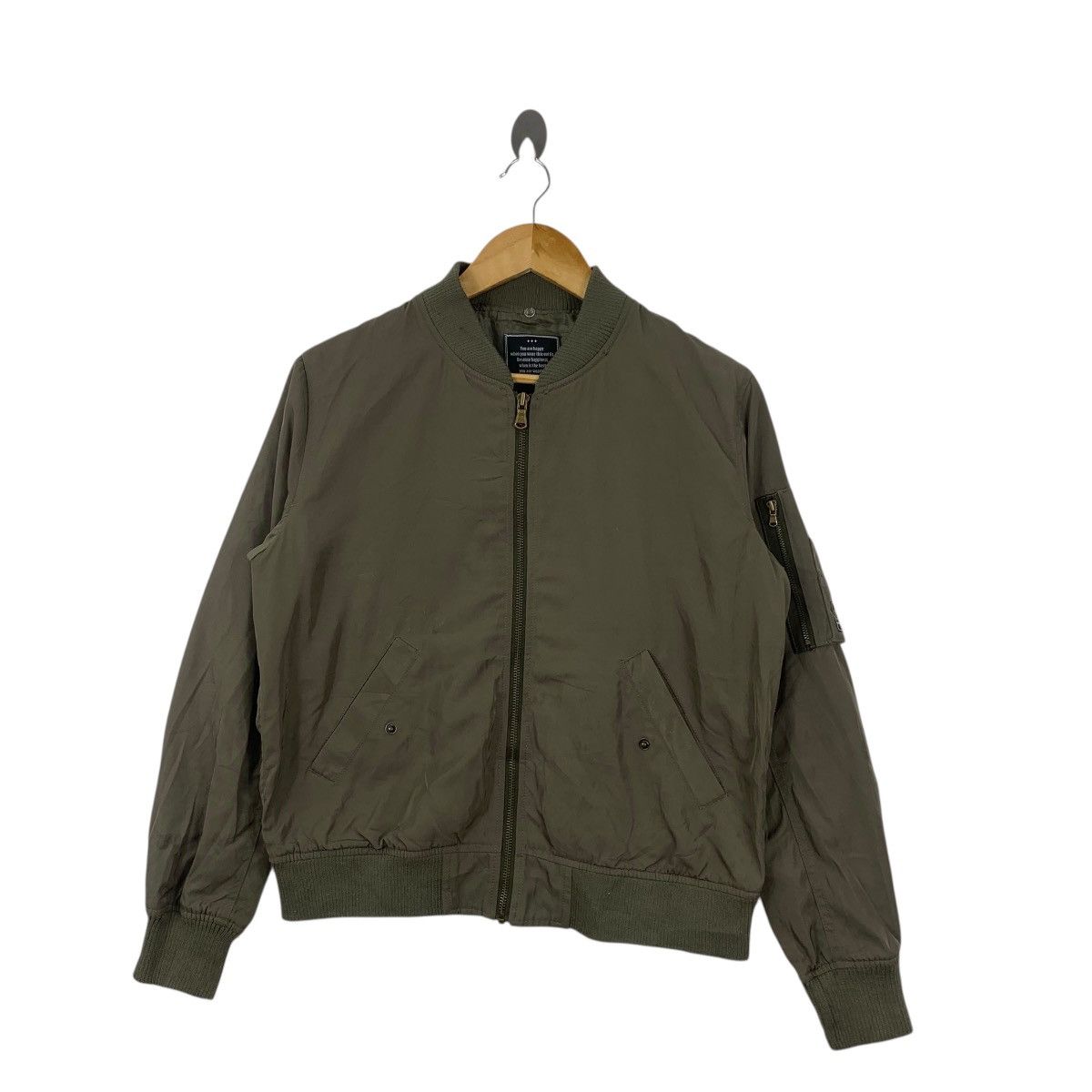 Other PRIVATE PAUSE JAPAN MA-1 Fighter Bomber Jacket Zipper Pilot Size M / US 6-8 / IT 42-44 - 4 Thumbnail
