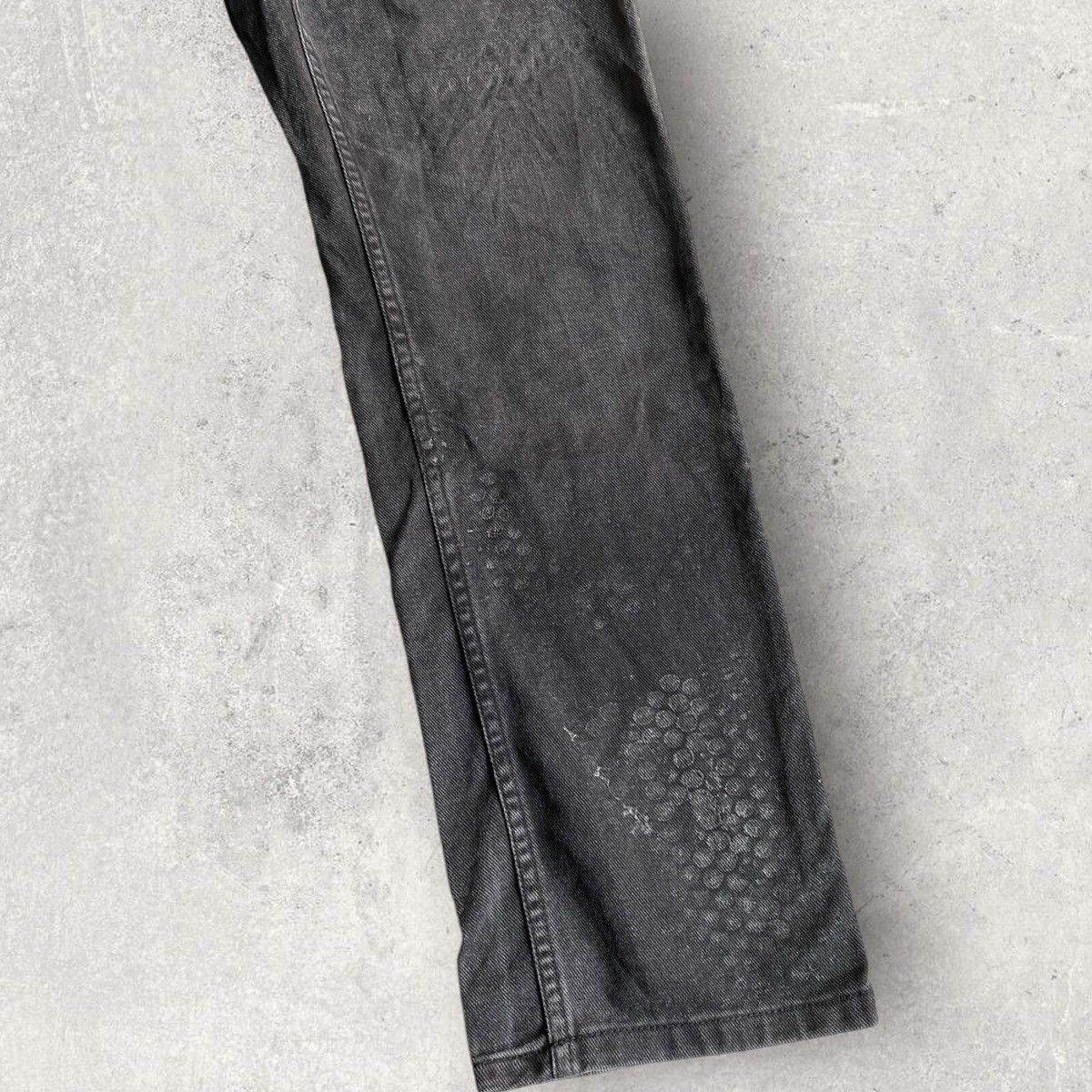 Helmut Lang SS03 Archive Rubber ‘Tyre’ Print Denim Size US 30 / EU 46 - 6 Thumbnail