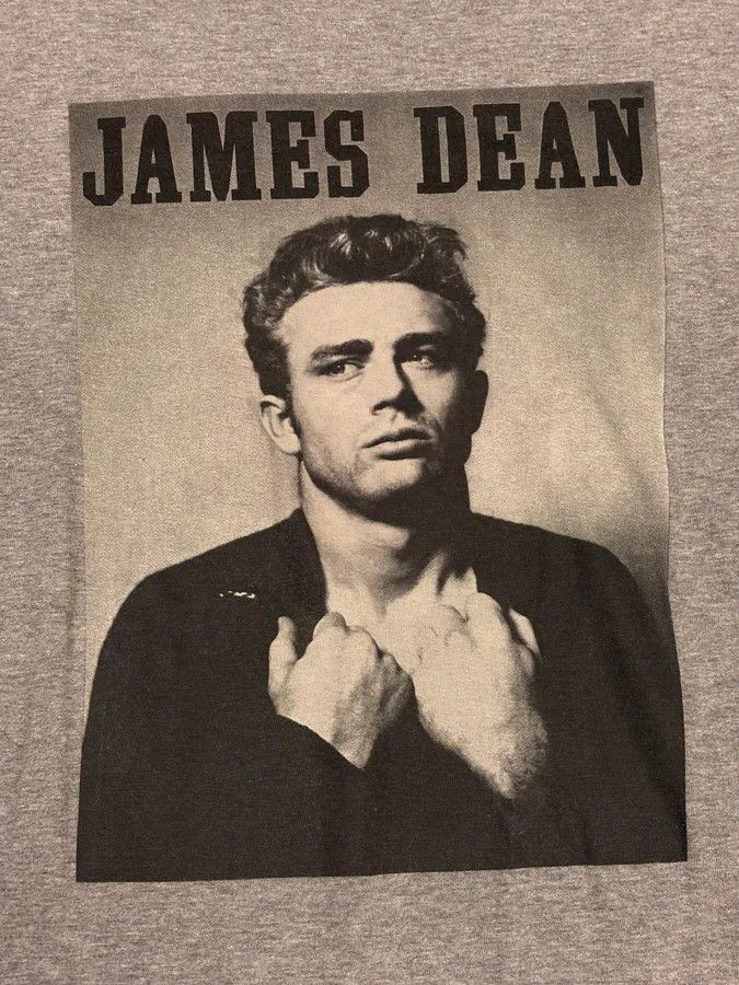 Designer × Dolce & Gabbana × Vintage Dolce & Gabbana James Dean Grey T-Shirt Size US S / EU 44-46 / 1 - 5 Thumbnail