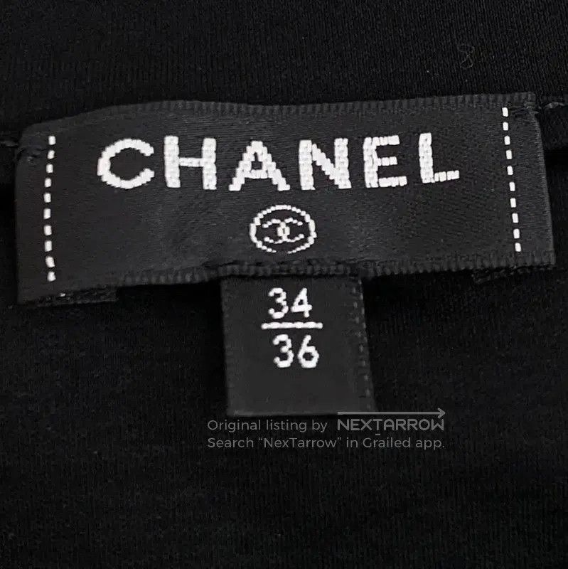 Chanel Chanel Classic Black Cotton Women's T-Shirt . Size XXS / US 00 / IT 34 - 6 Thumbnail