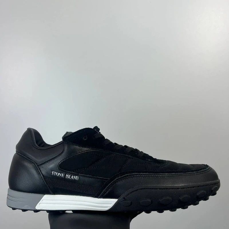 Stone Island Stone Island Sneakers Black Leather Shoes Mens Size 43 Size US 10 / EU 43 - 2 Thumbnail