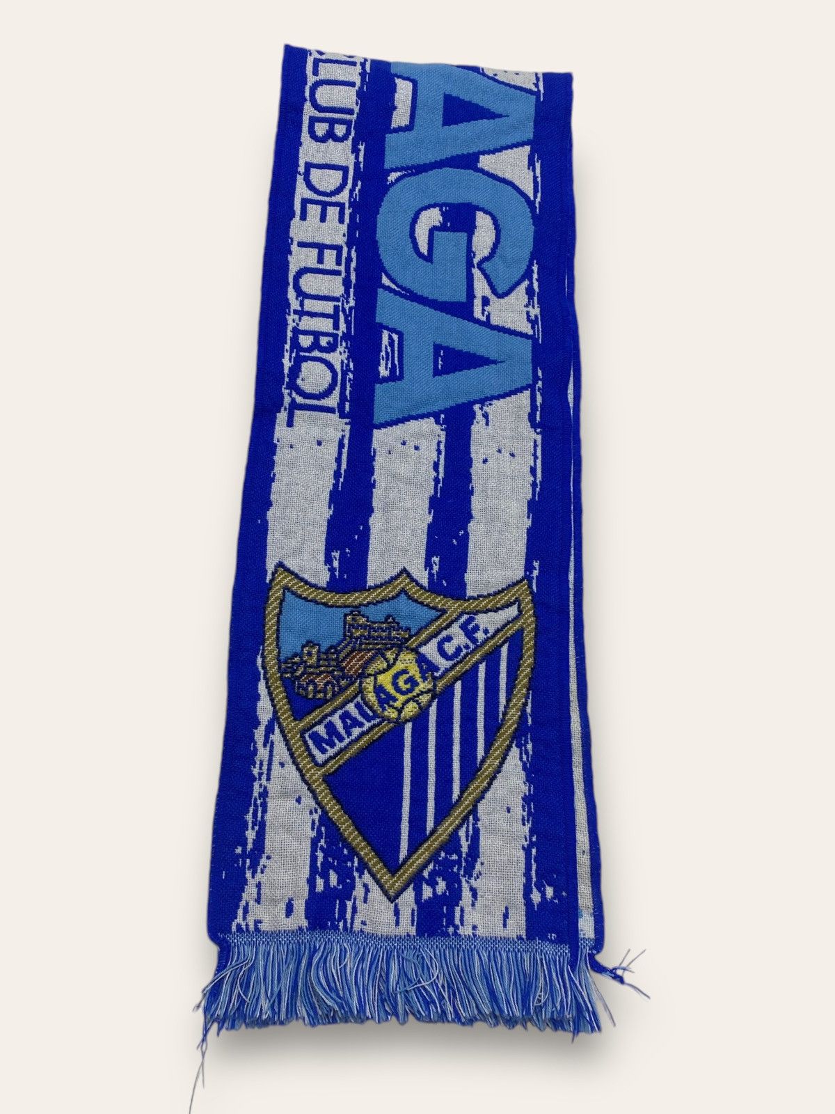 Vintage Vintage MALAGA FC Soccer Football Blue Big Logo Scarf Y2K Size ONE SIZE - 3 Thumbnail