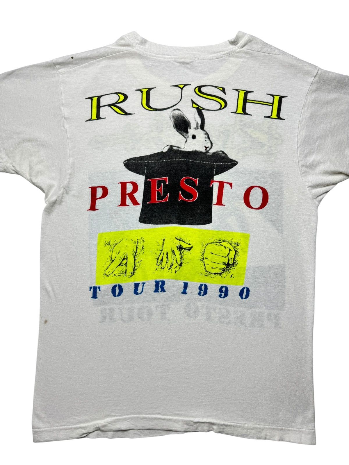 Vintage Vintage 1990 Rush Presto Tour Band Tee Shirt Size US M / EU 48-50 / 2 - 5 Thumbnail
