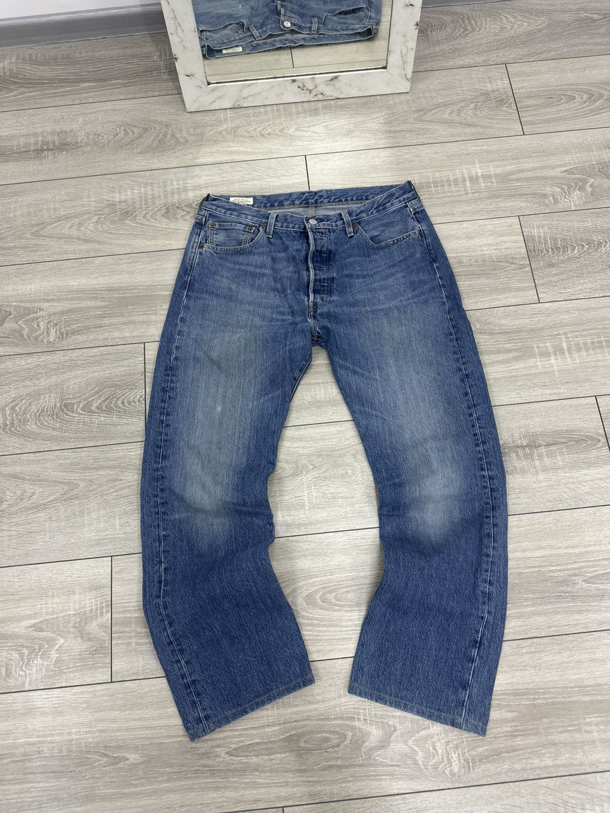 Levi's Levis 501 Basic Baggy Jeans Wide Streetwear Style Size US 32 / EU 48 - 4 Thumbnail