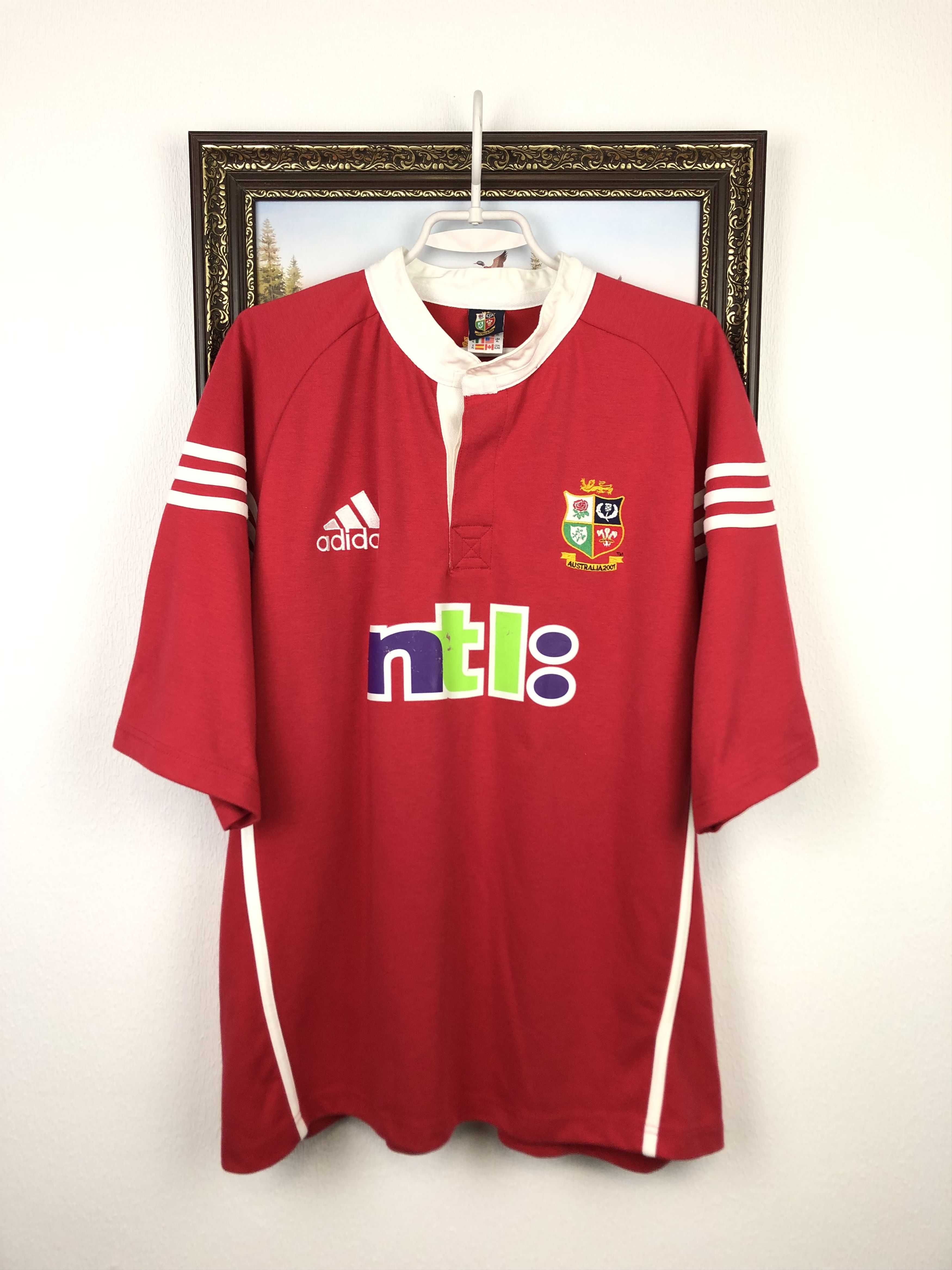 Adidas Vintage British & Irish Lions Rugby Union Shirt Mens Jersey Size US XL / EU 56 / 4 - 1 Thumbnail