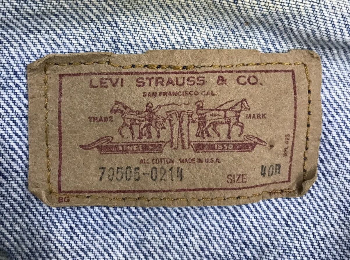 Levi's × Vintage Vintage Levi Strauss&Co Made In Usa Denim Jacket Size US M / EU 48-50 / 2 - 15 Thumbnail