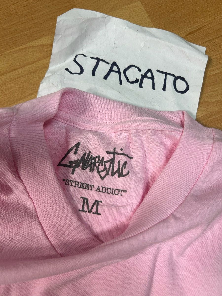 Gnarcotic × Rap Tees Gnarcotic Lil Gnar Peace Sign Tee Pink, Size US M / EU 48-50 / 2 - 4 Thumbnail