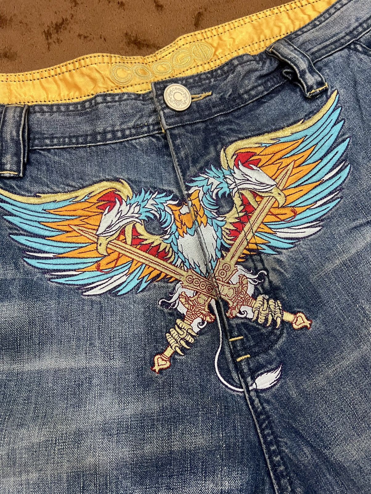 Coogi × JNCO × Vintage Vintage Coogi Crazy Embroided Shorts Baggy Size US 42 / EU 58 - 5 Thumbnail