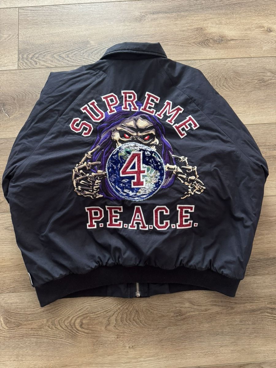 Designer × Supreme SUPREME PEACE EMBROIDERED WORK JACKET Size US XL / EU 56 / 4 - 3 Thumbnail